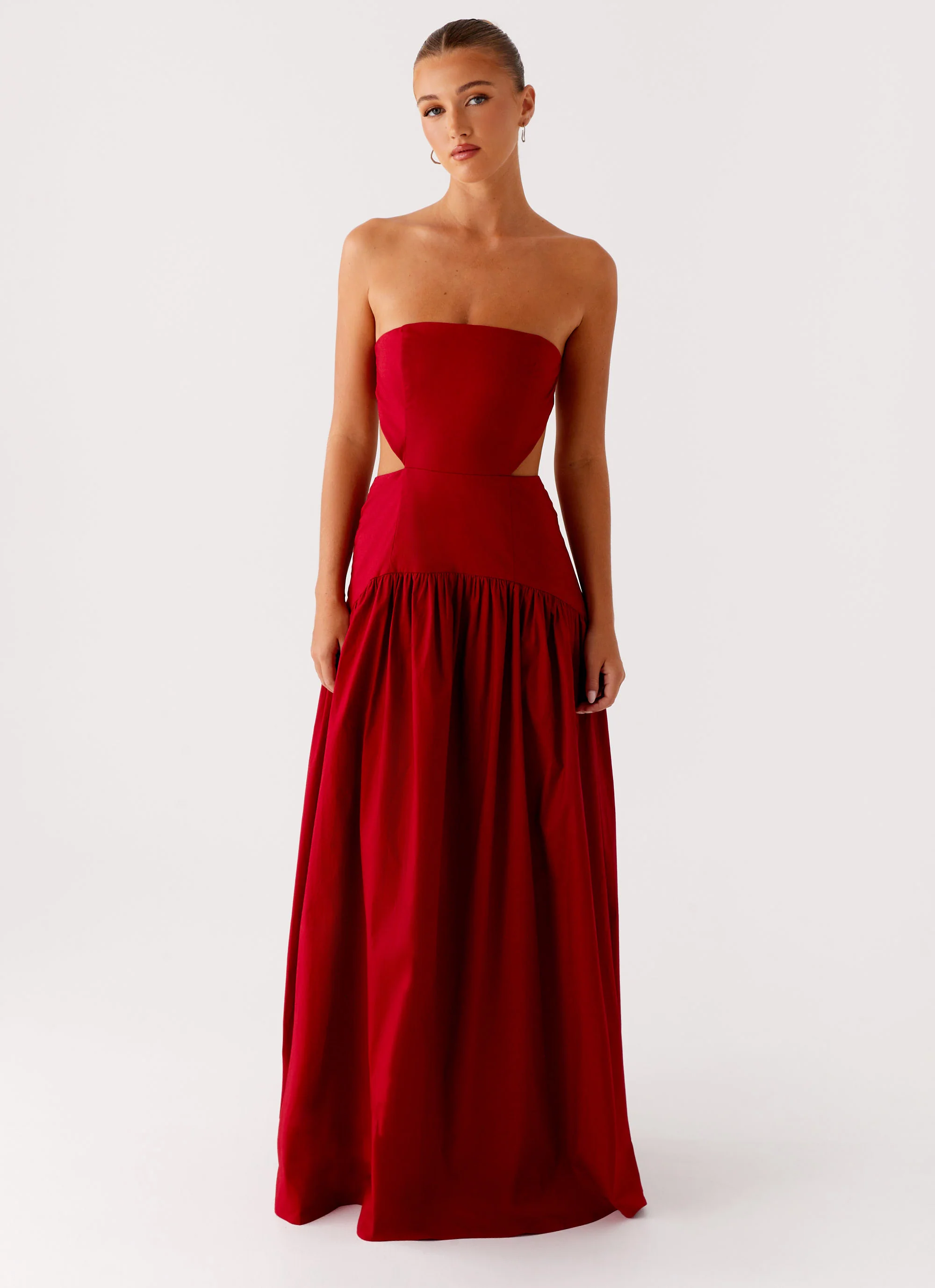 Aamari Maxi Dress - Red - Image 4