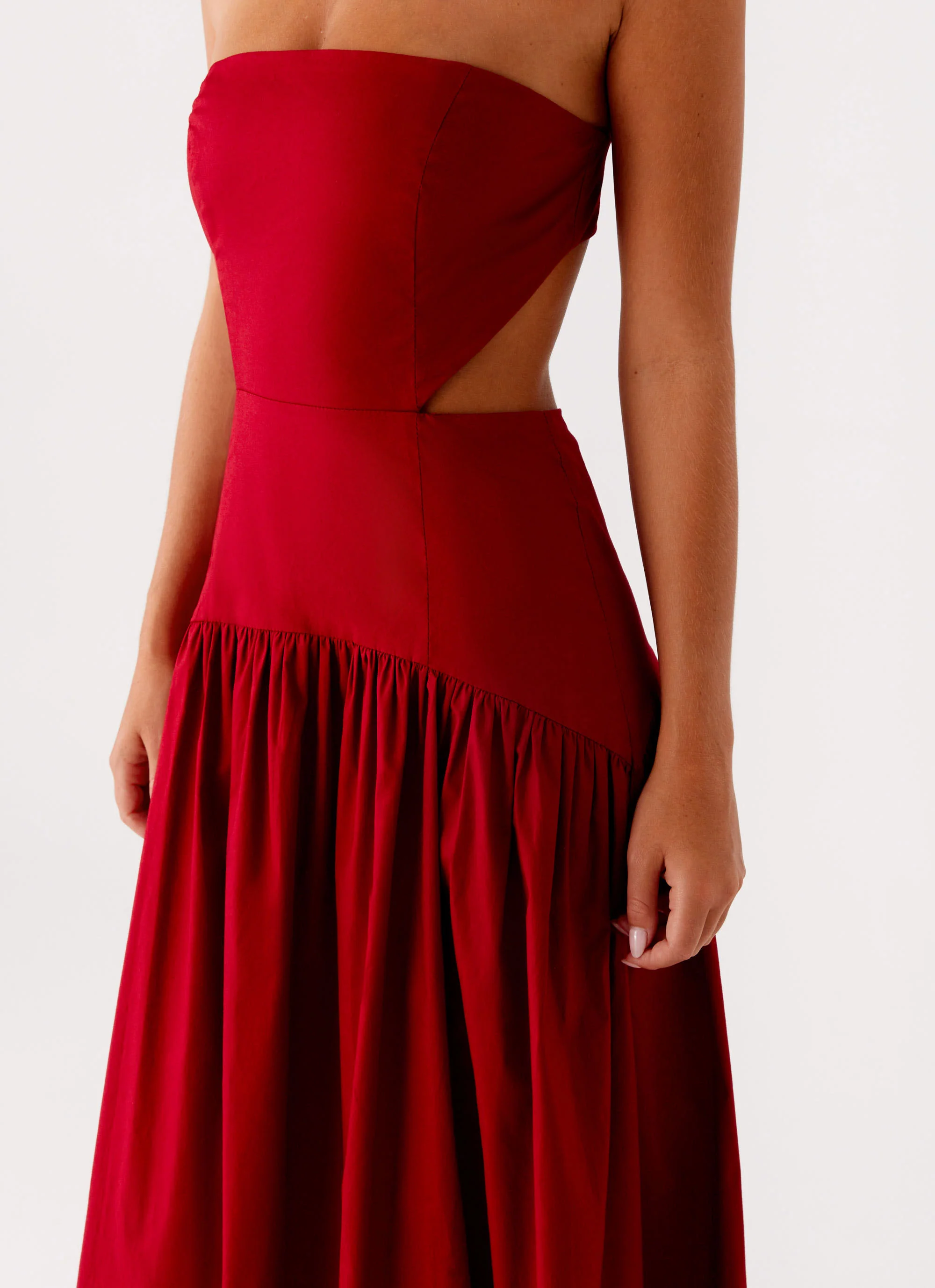 Aamari Maxi Dress - Red - Image 5