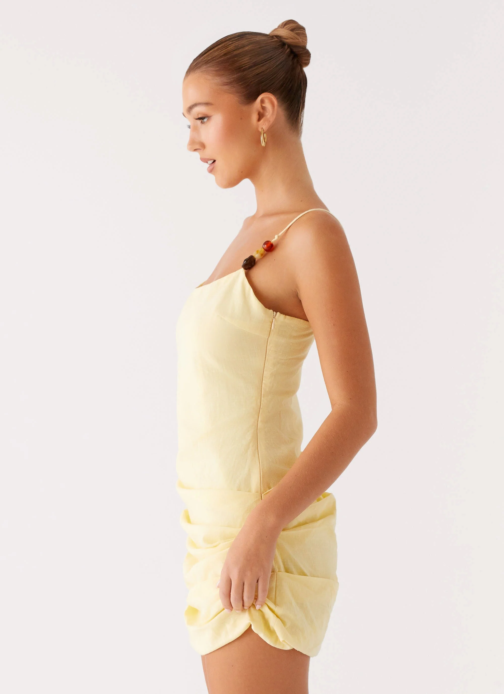 Adella Mini Dress - Yellow - Image 2