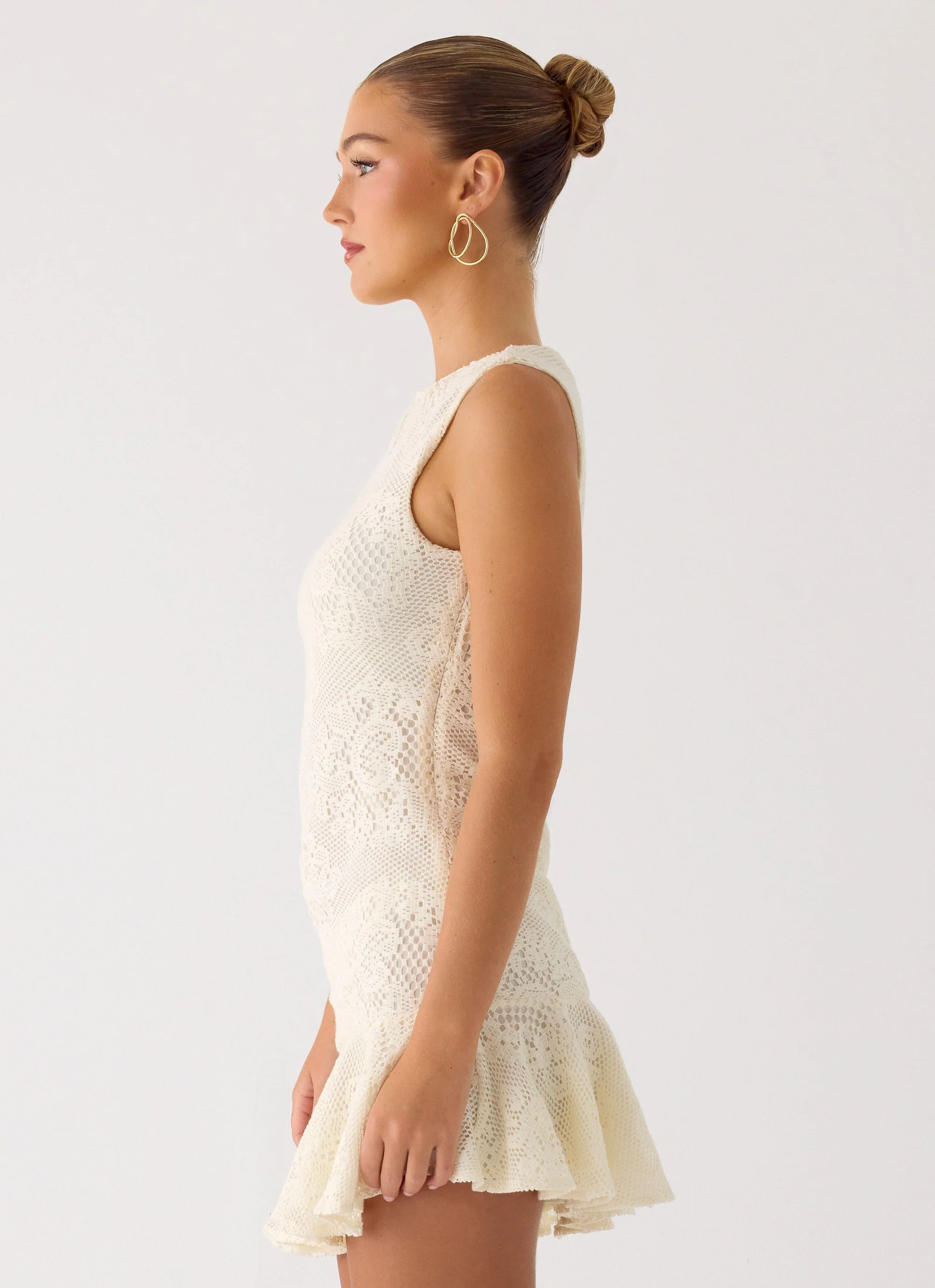 Adoria Mini Dress - Ivory - Image 2