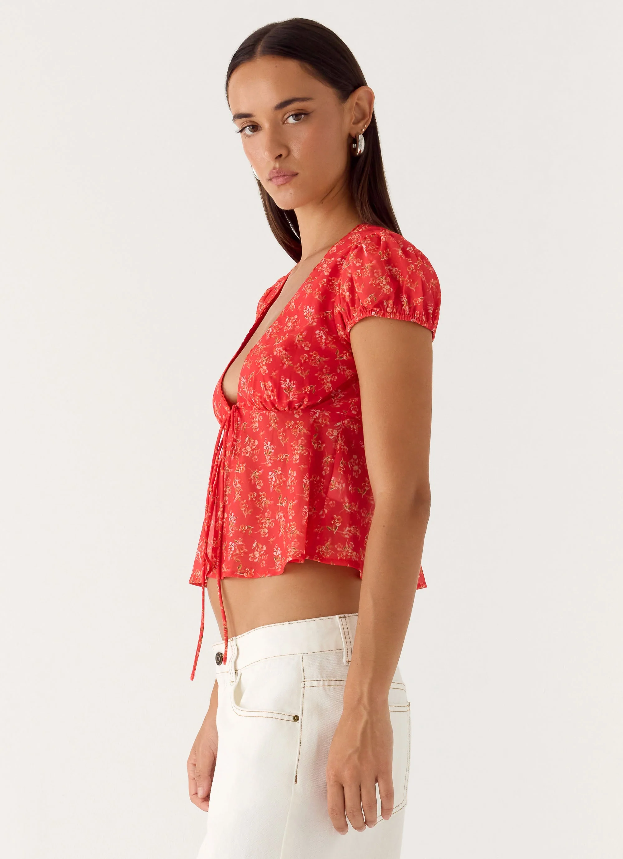 Ailani Top - Magenta Red Rose - Image 2