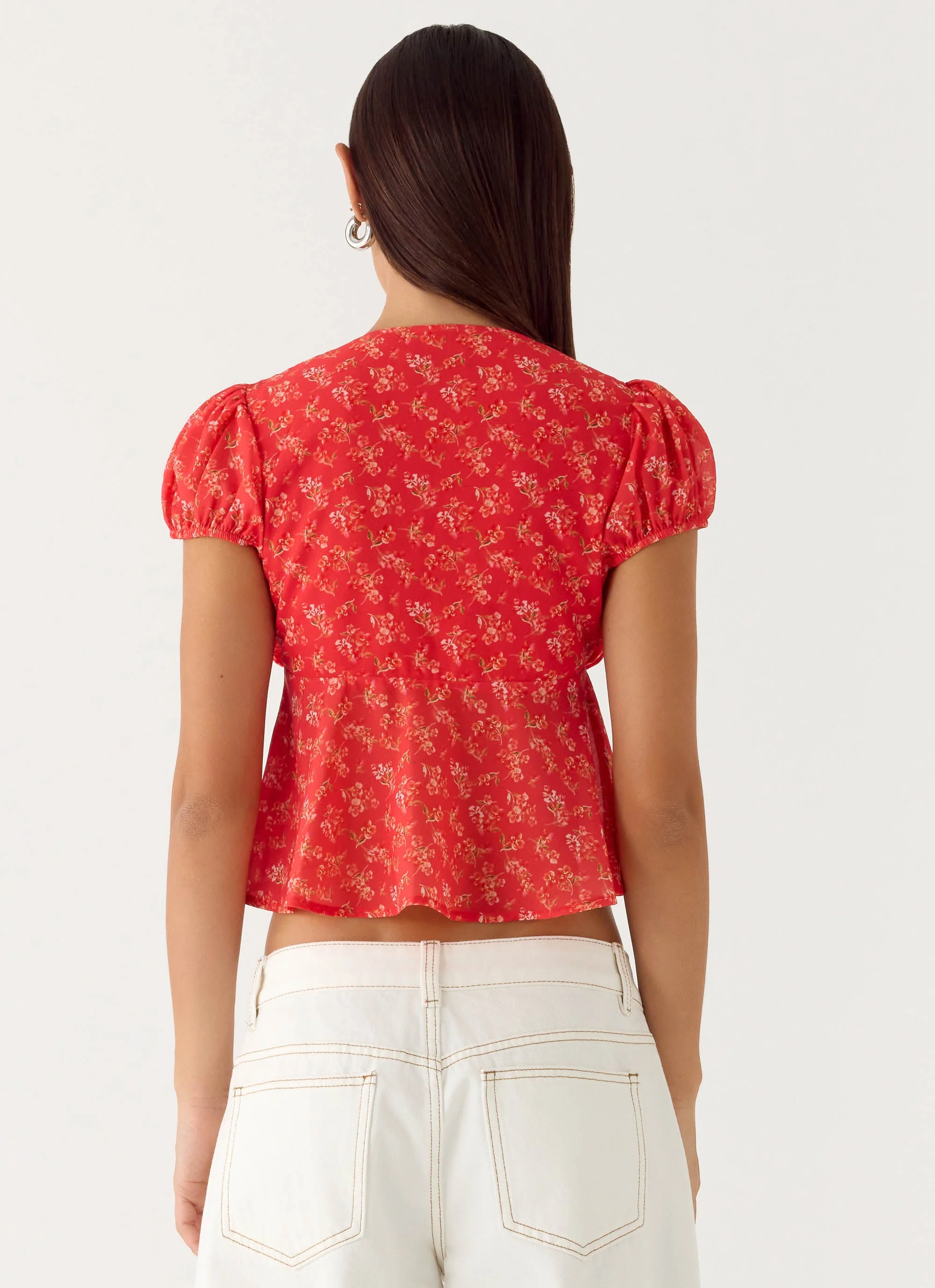 Ailani Top - Magenta Red Rose - Image 4