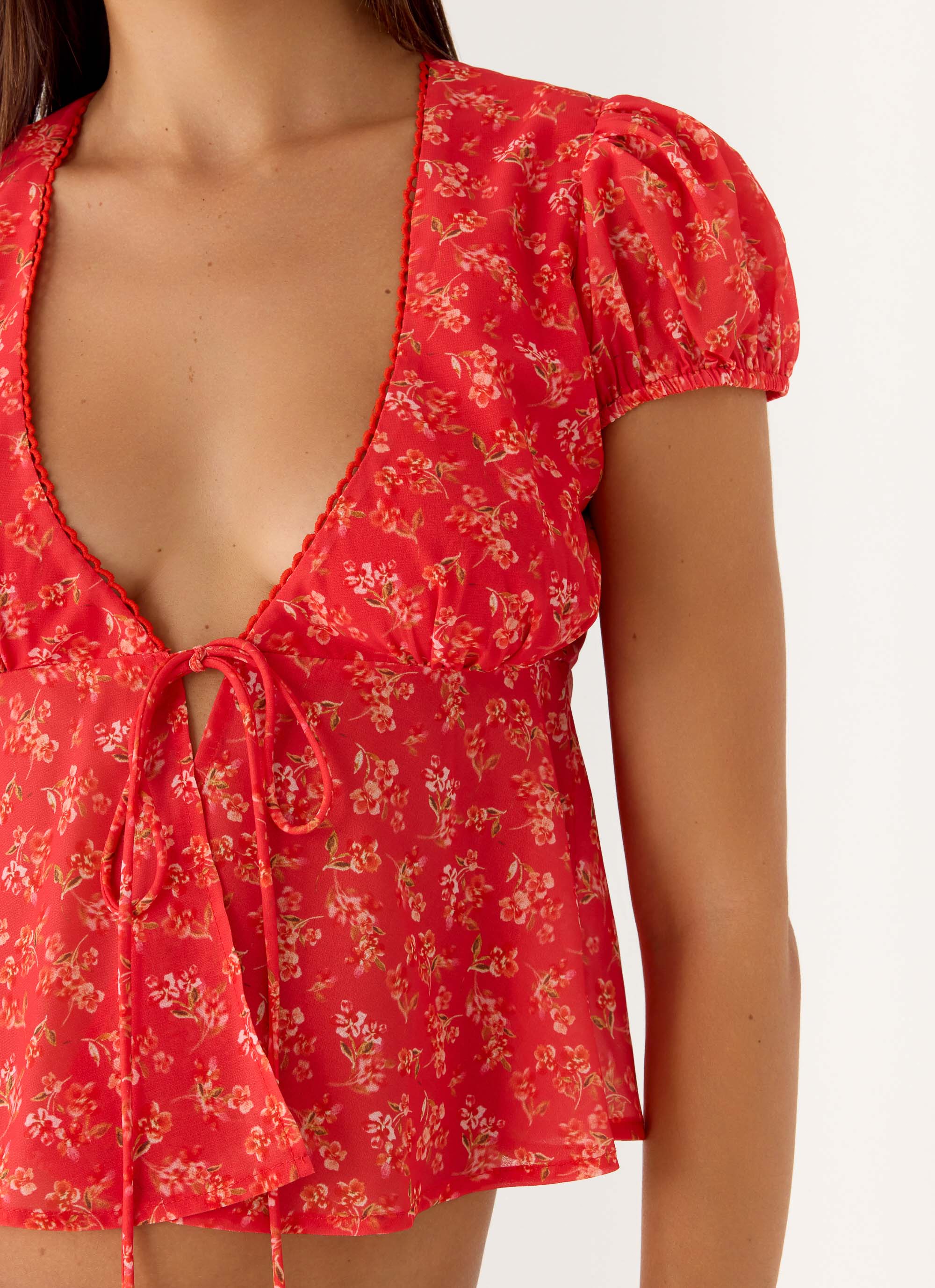 Ailani Top - Magenta Red Rose - Image 5