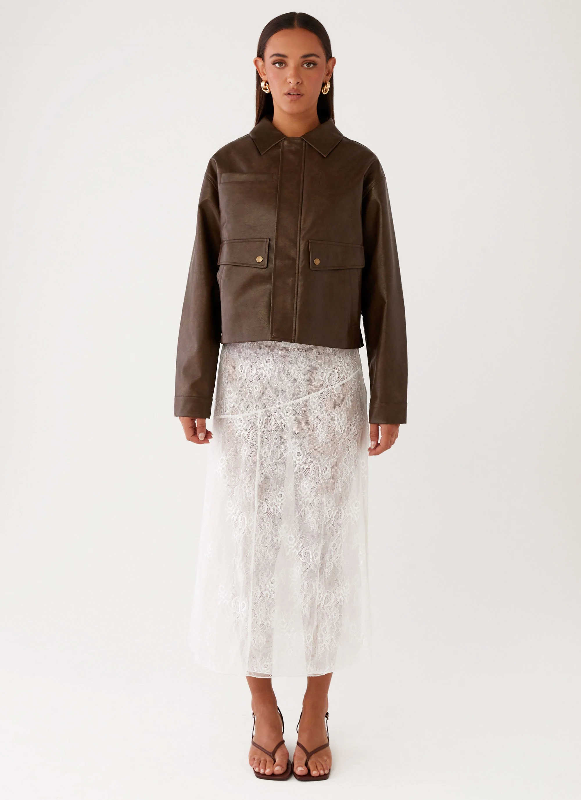 Alara Midi Skirt - White - Image 2