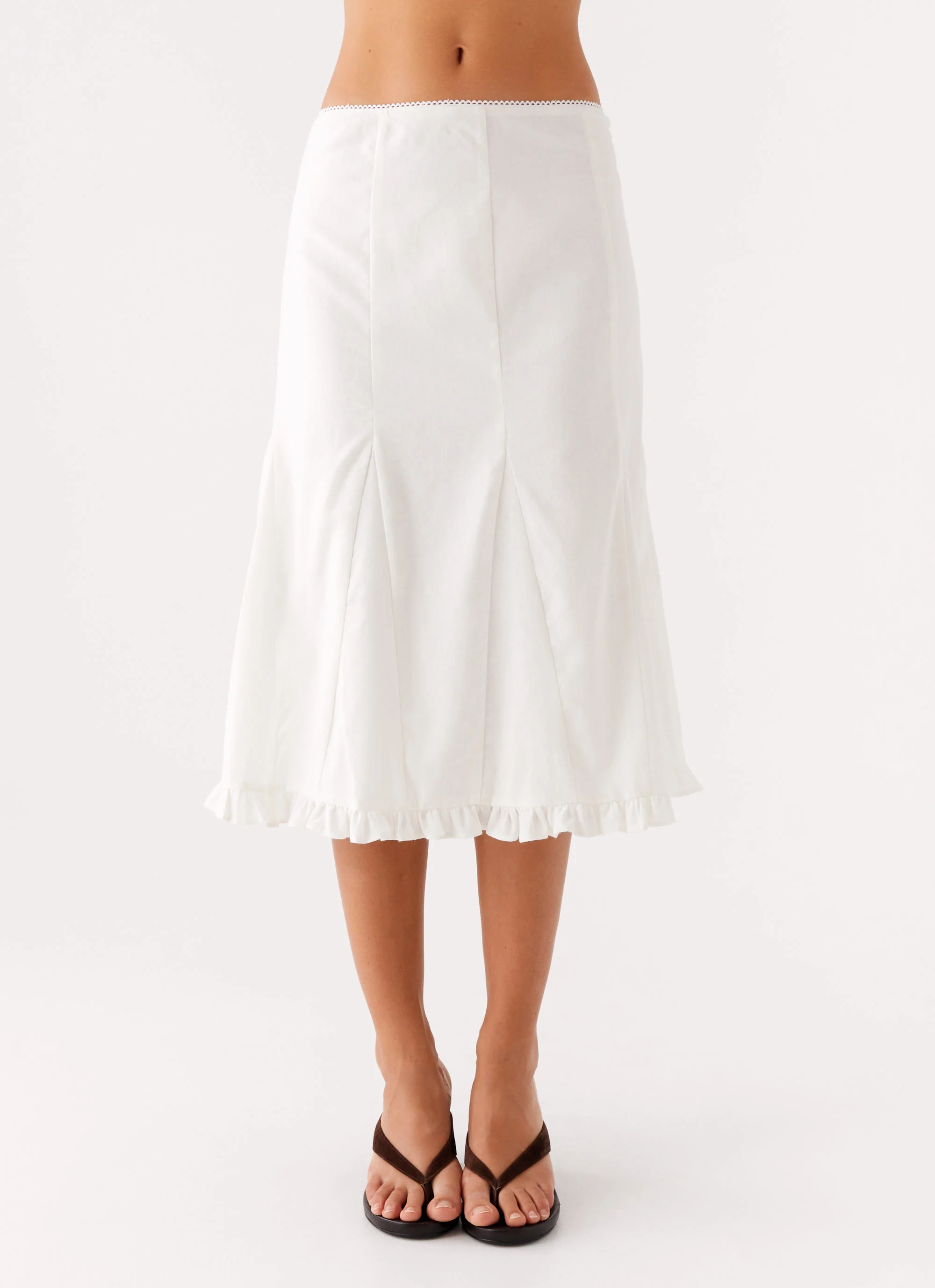 Alec Midi Skirt - White - Image 4