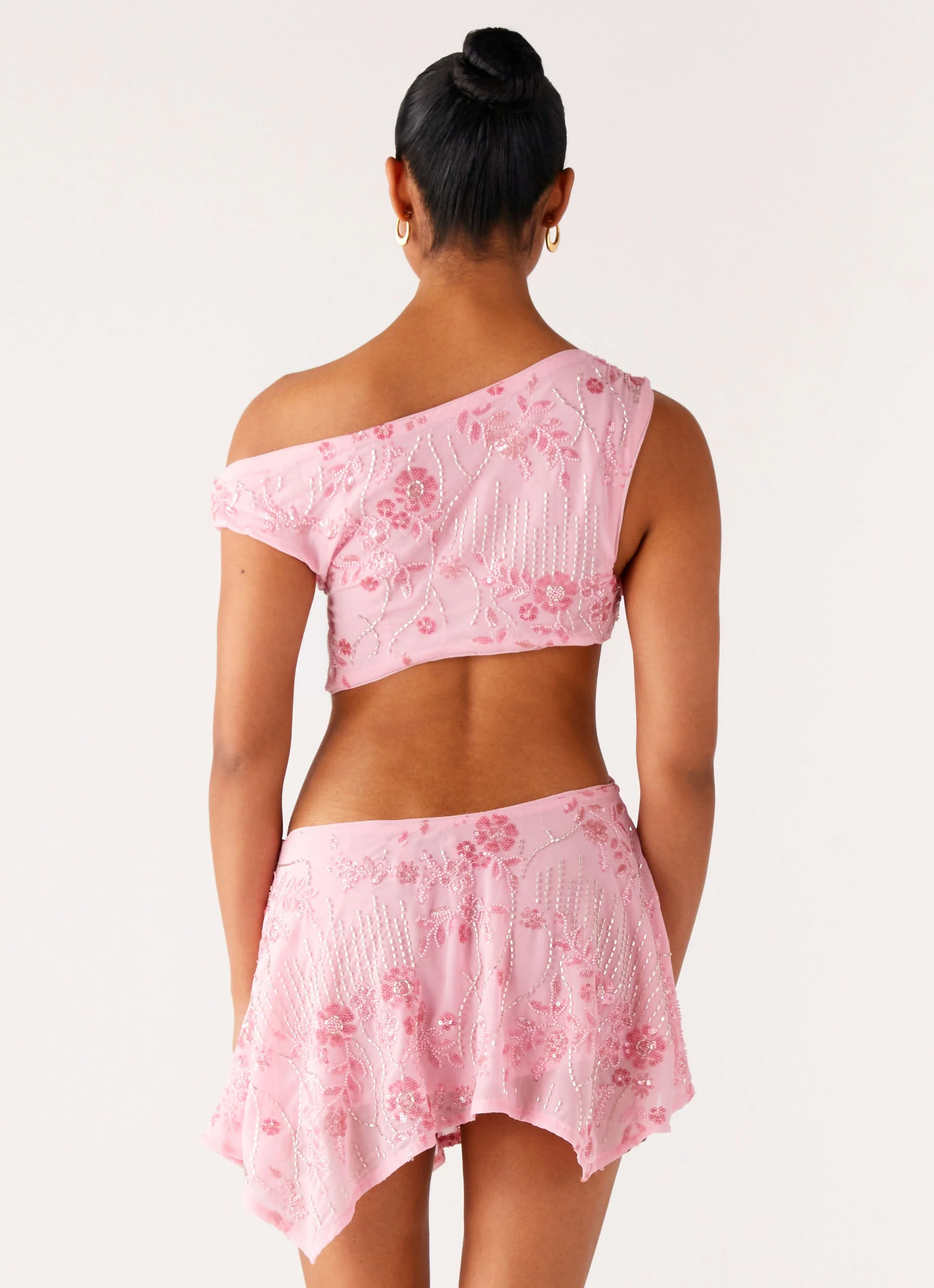 Aletta Sequin Mini Dress - Pink - Image 3
