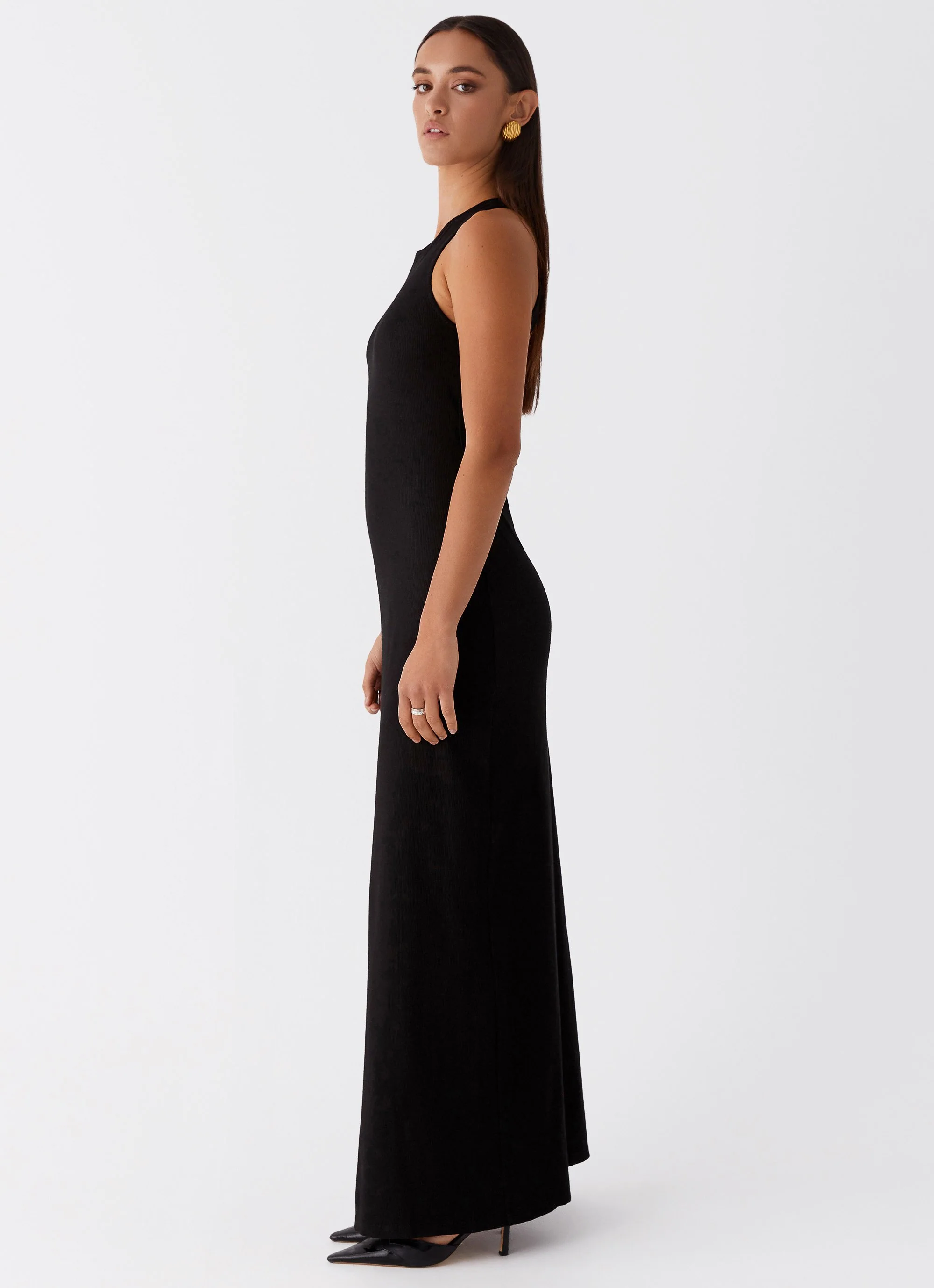 Alice Cut Out Maxi Dress - Black - Image 3