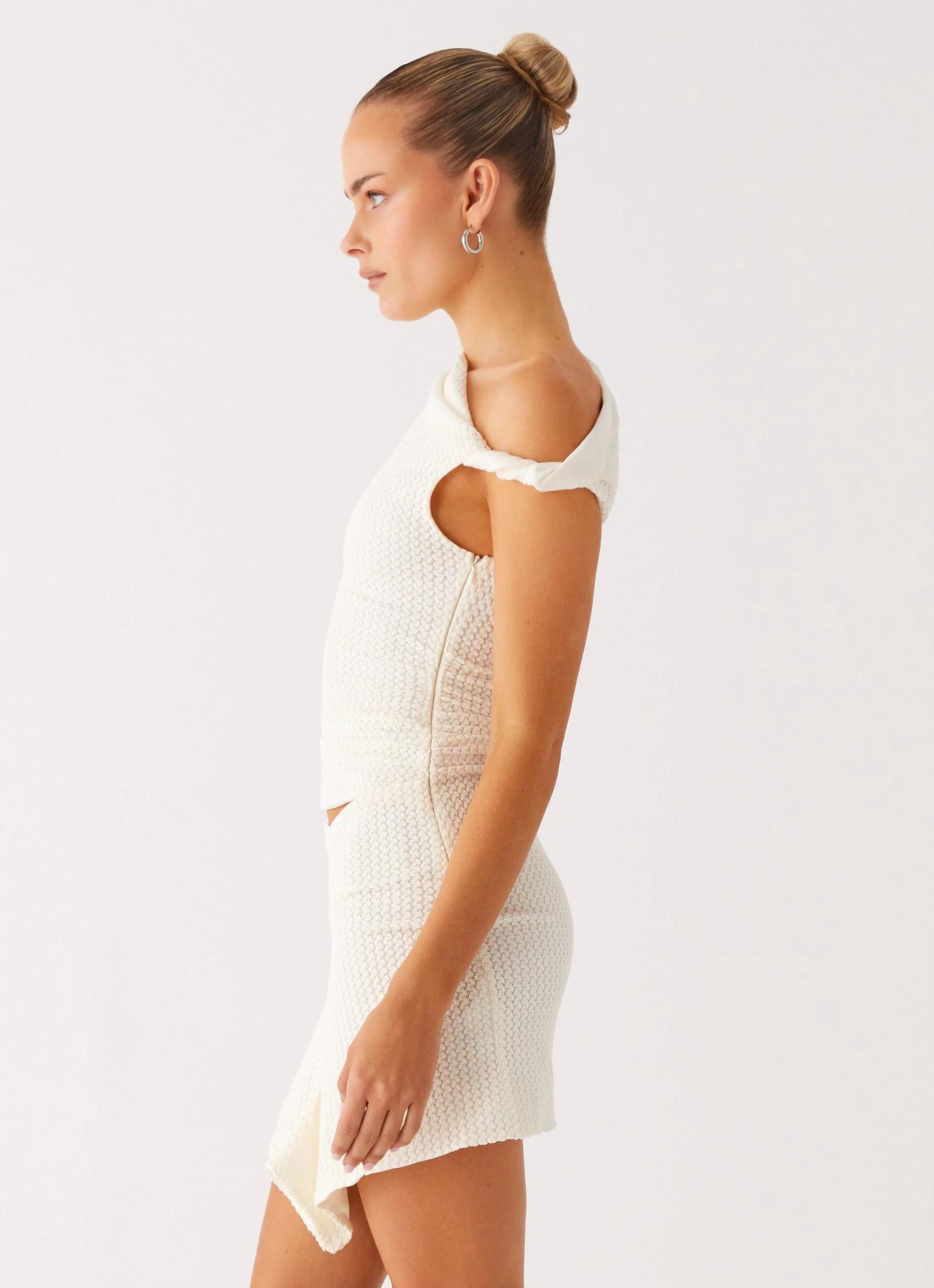 Alina Mini Dress - Ivory - Image 2