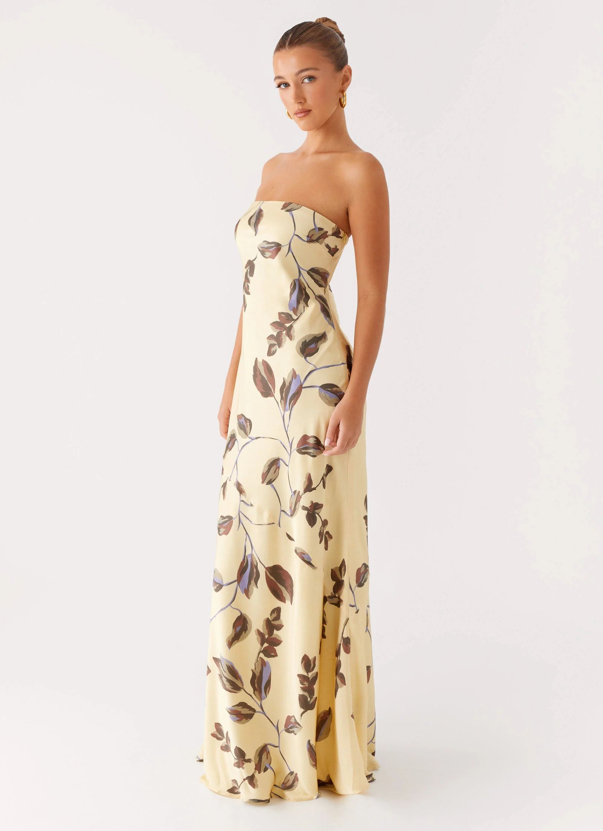 Alisa Strapless Maxi Dress - Buttercream Bliss - Image 2