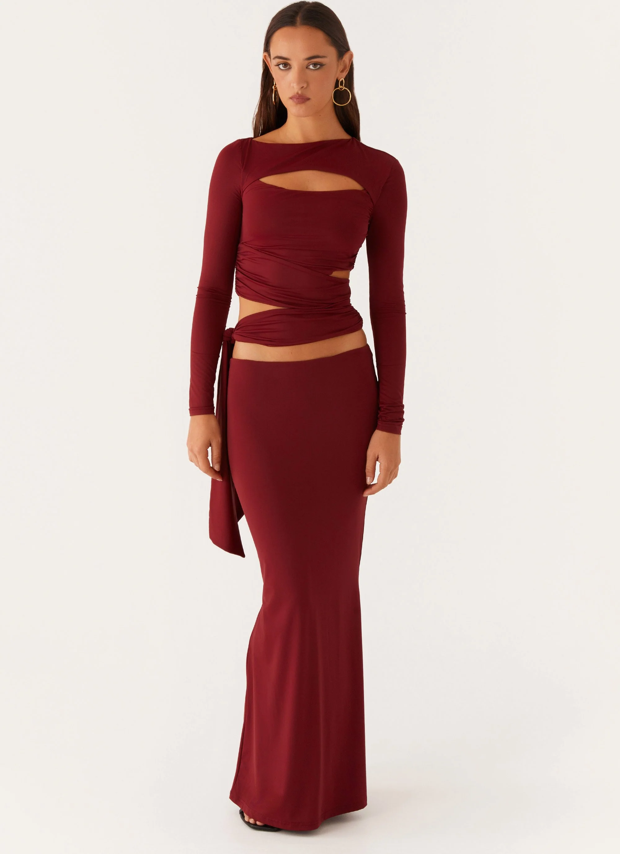Alix Maxi Skirt - Mulberry - Image 6
