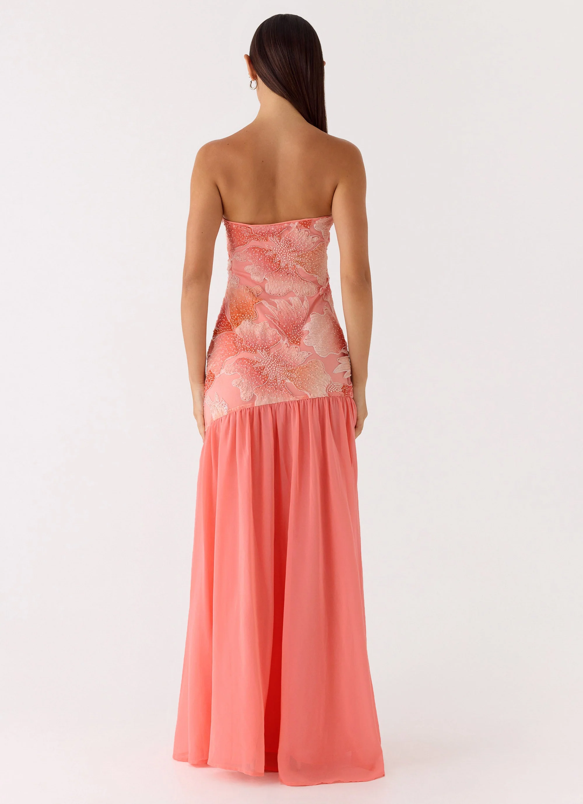 Allana Beaded Maxi Dress - Papaya - Image 6