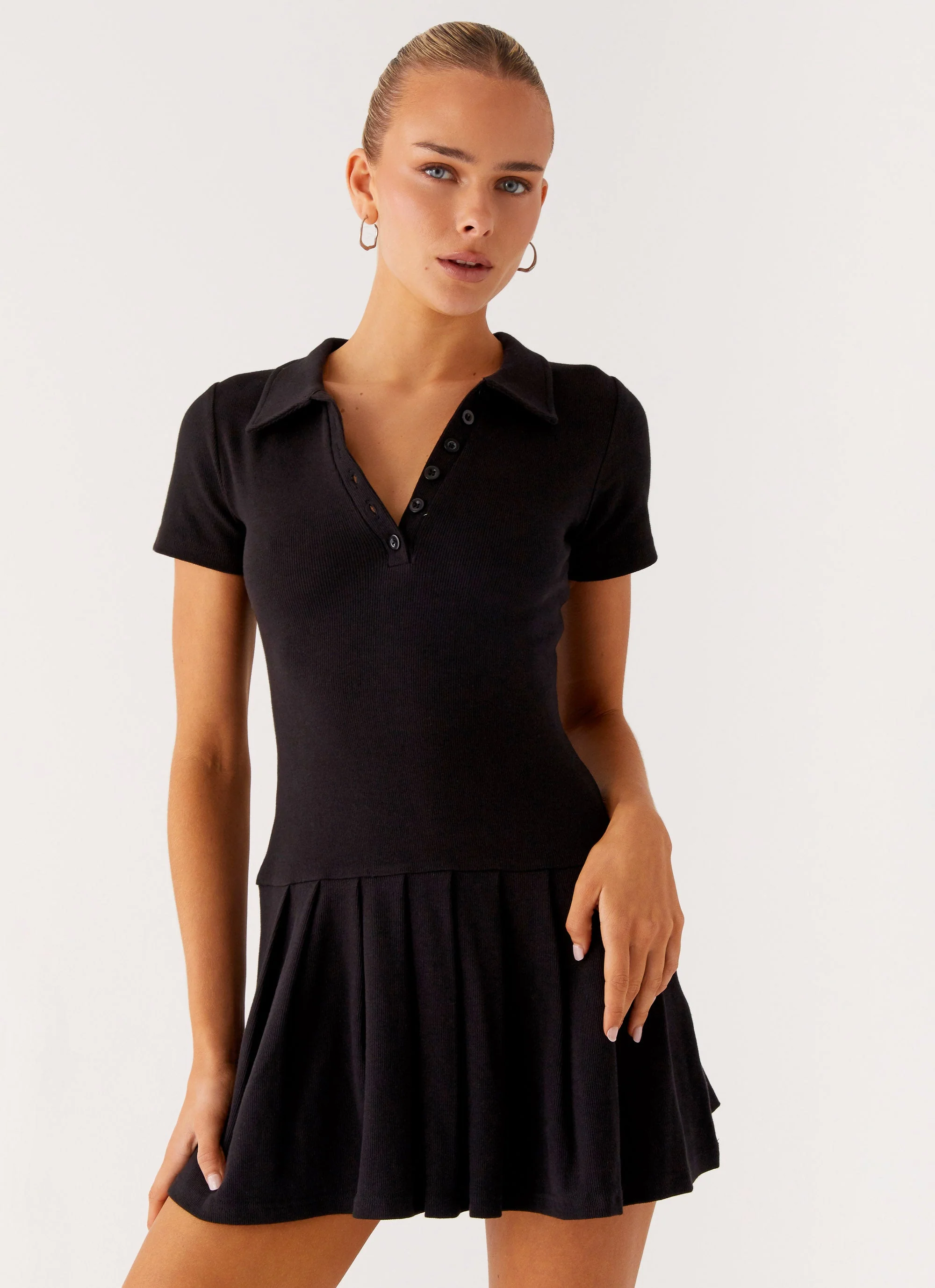 Alondra Mini Dress - Black - Image 5