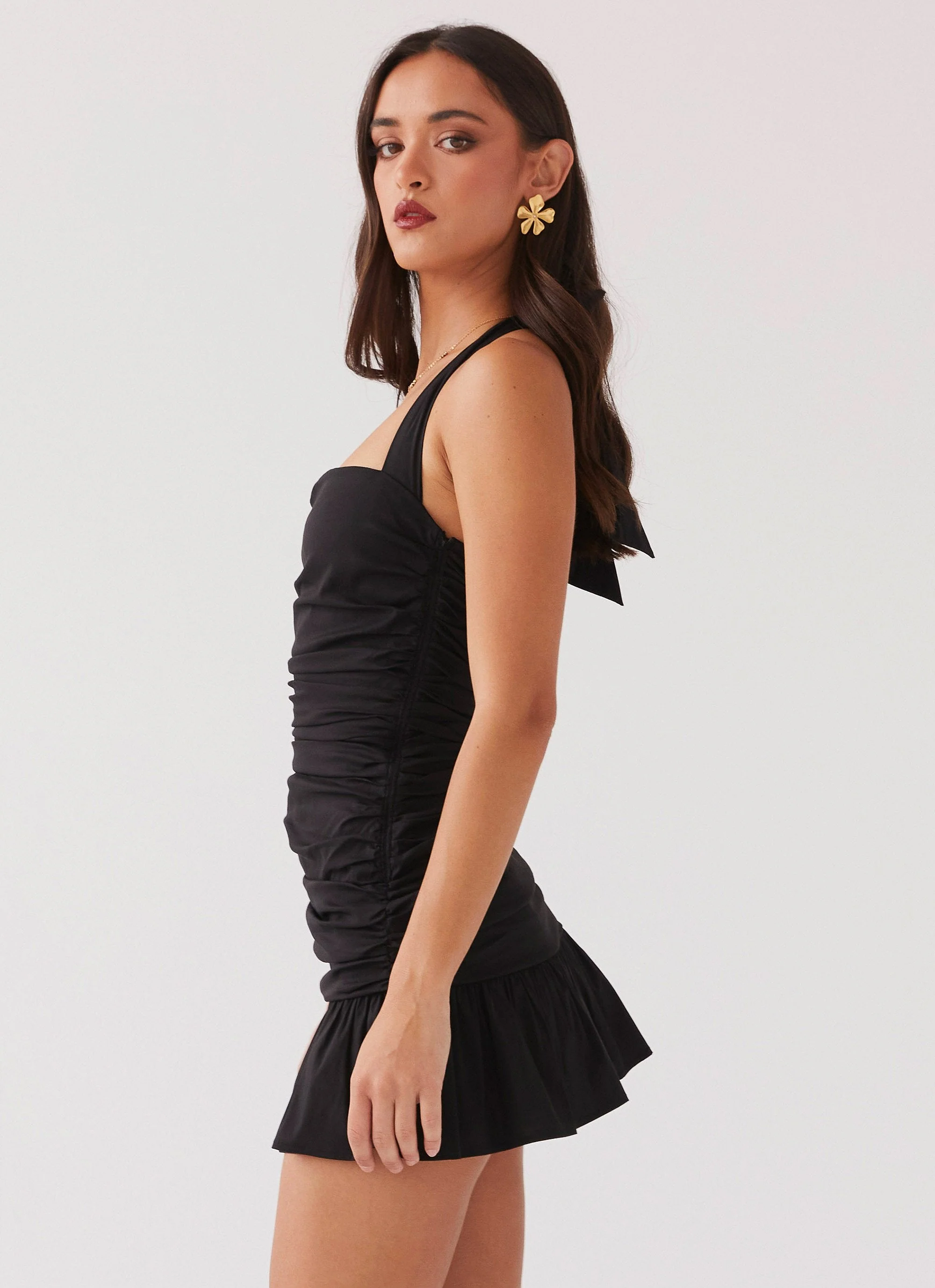 Alone With You Mini Dress - Black - Image 5
