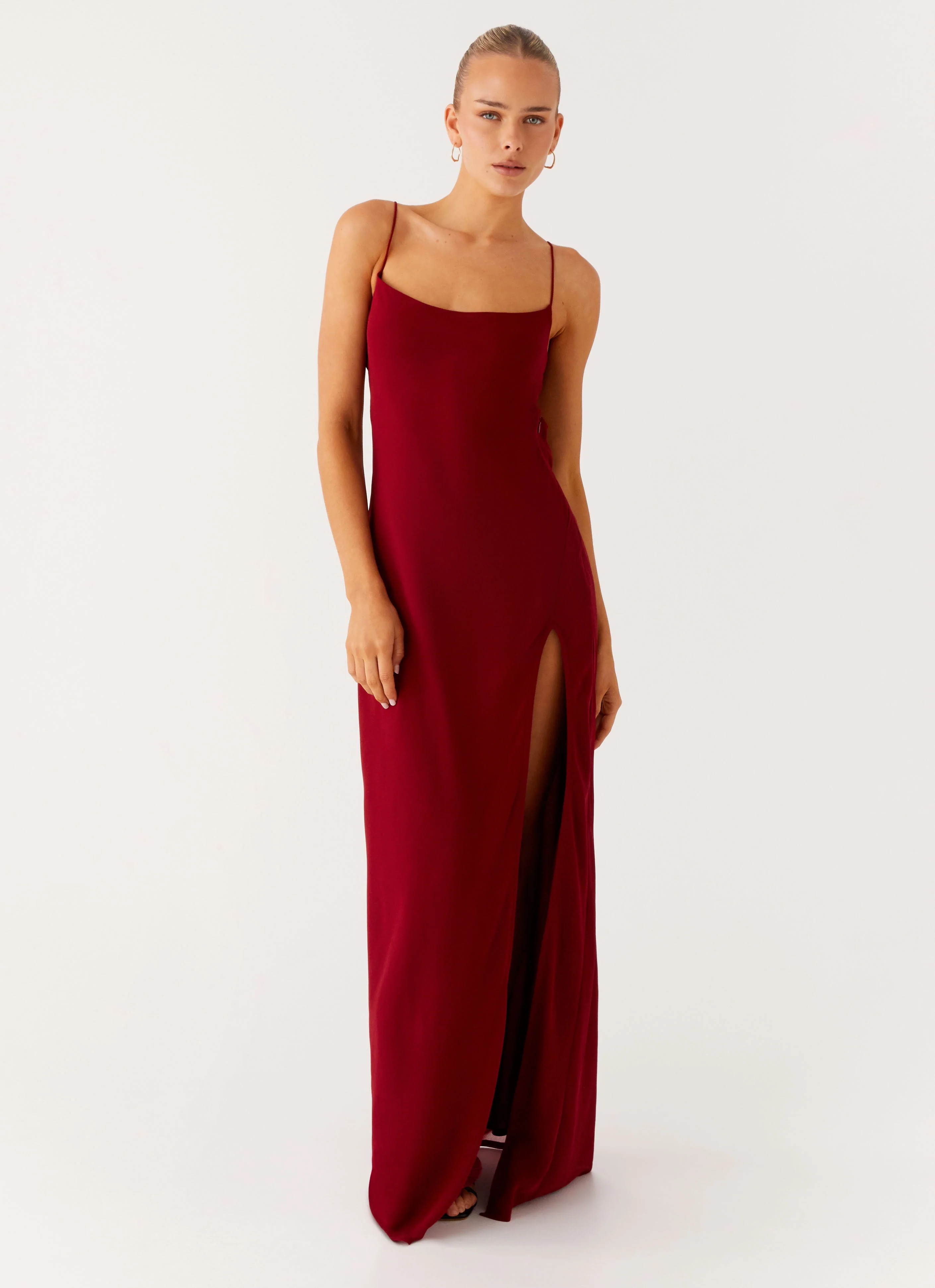 Alouette Maxi Dress - Burgundy - Image 6