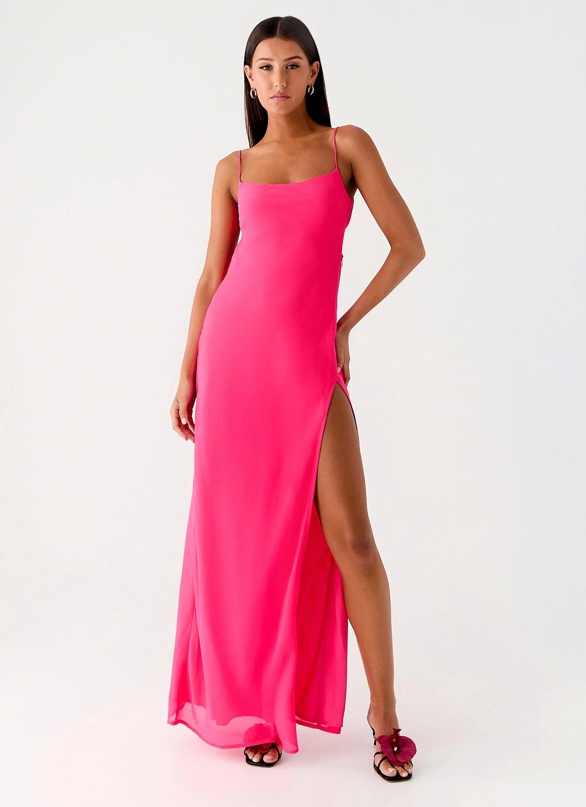 Alouette Maxi Dress - Fuchsia - Image 2