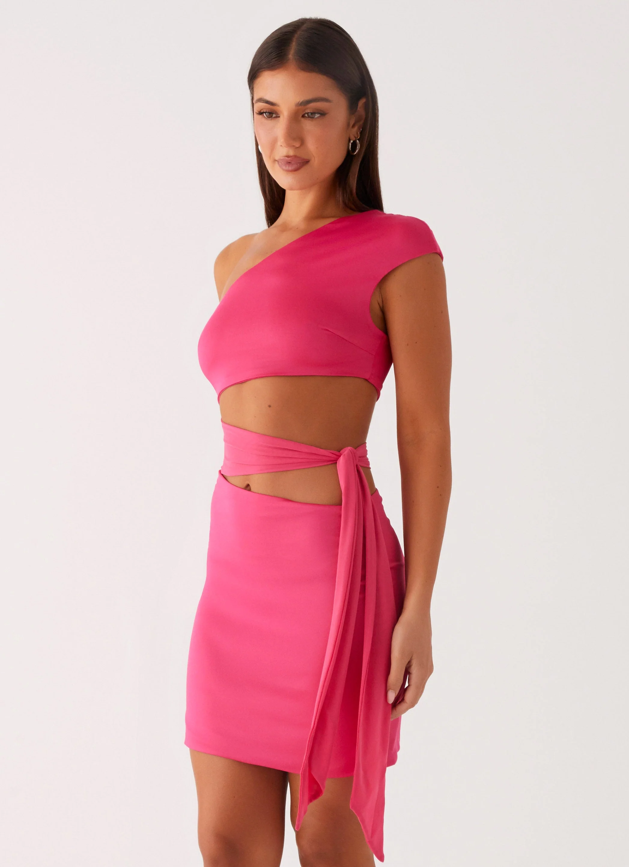 Amara Mini Dress - Hot Pink - Image 3