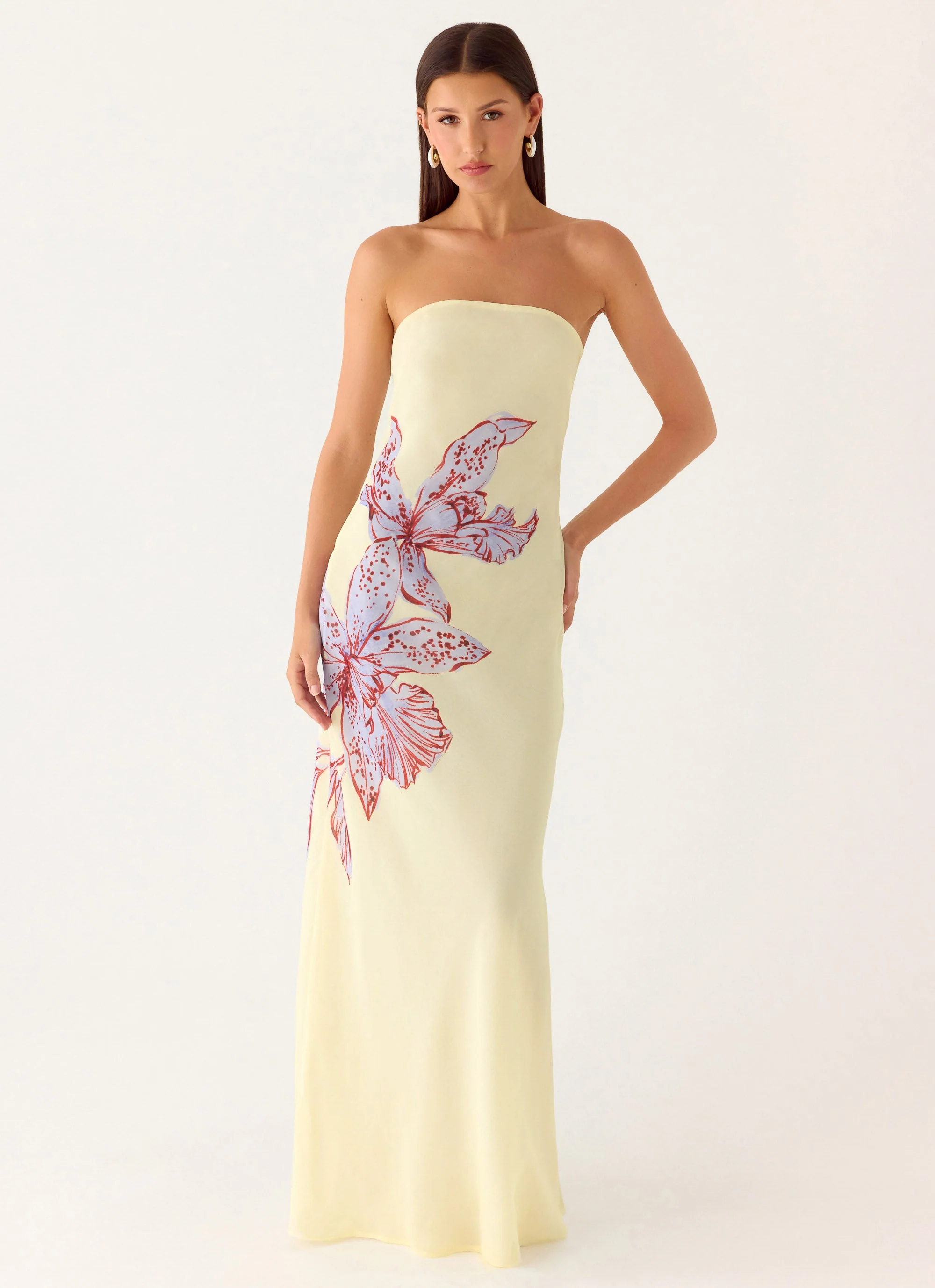 Amelle Maxi Dress - Purple Floral - Image 6