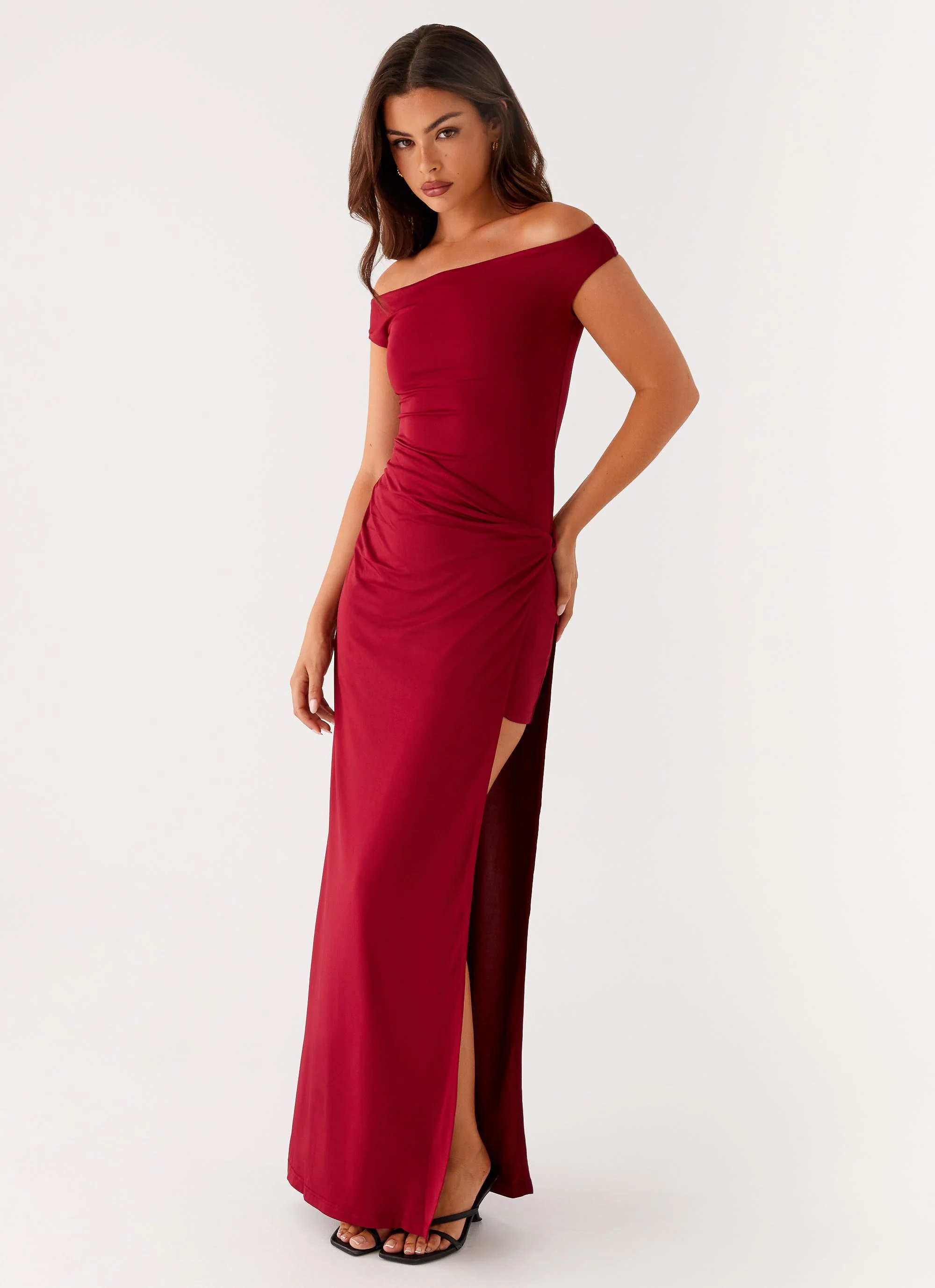Amerie Maxi Dress - Maroon - Image 5