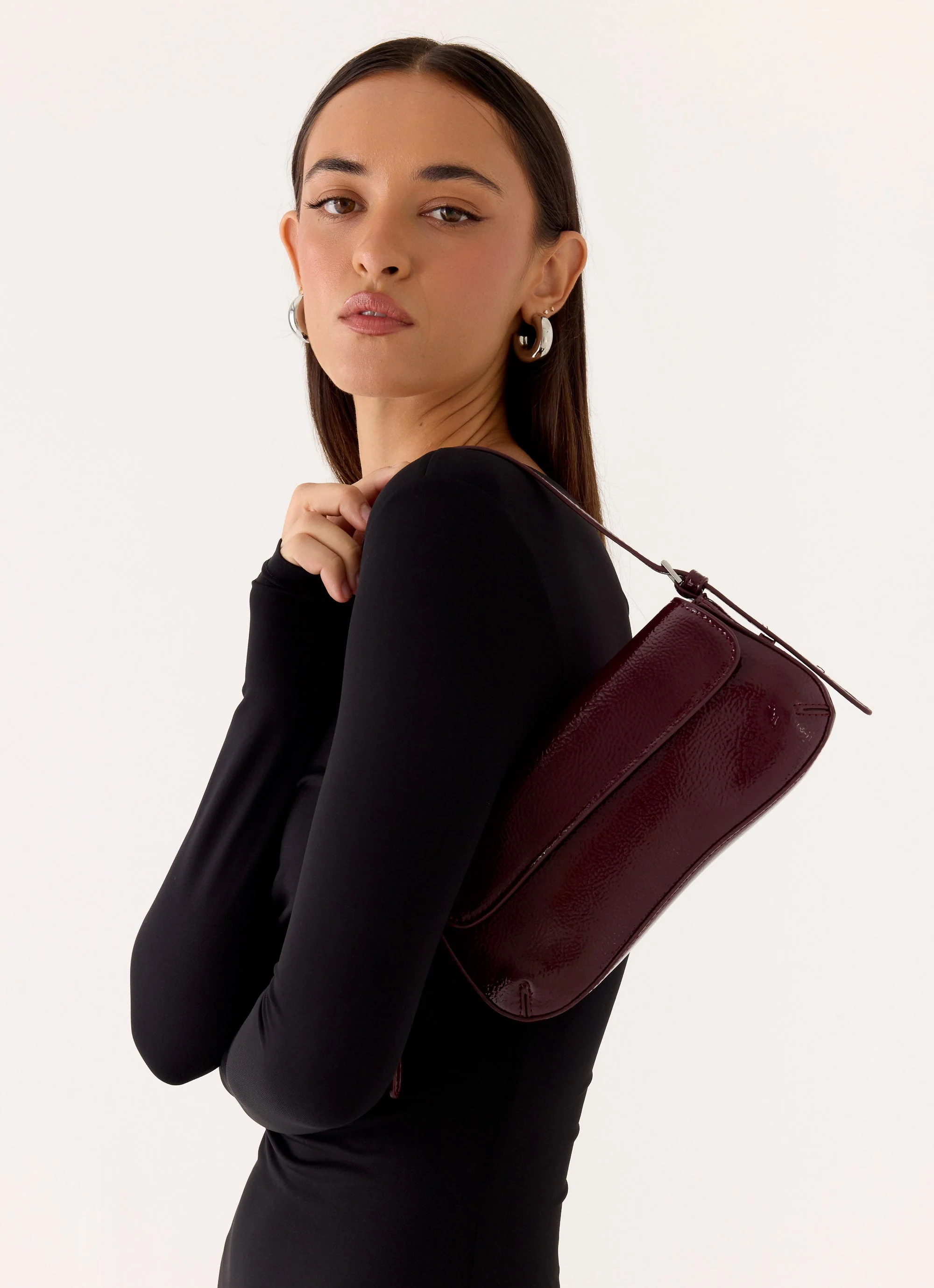 Amoretta Heart Bag - Maroon - Image 2
