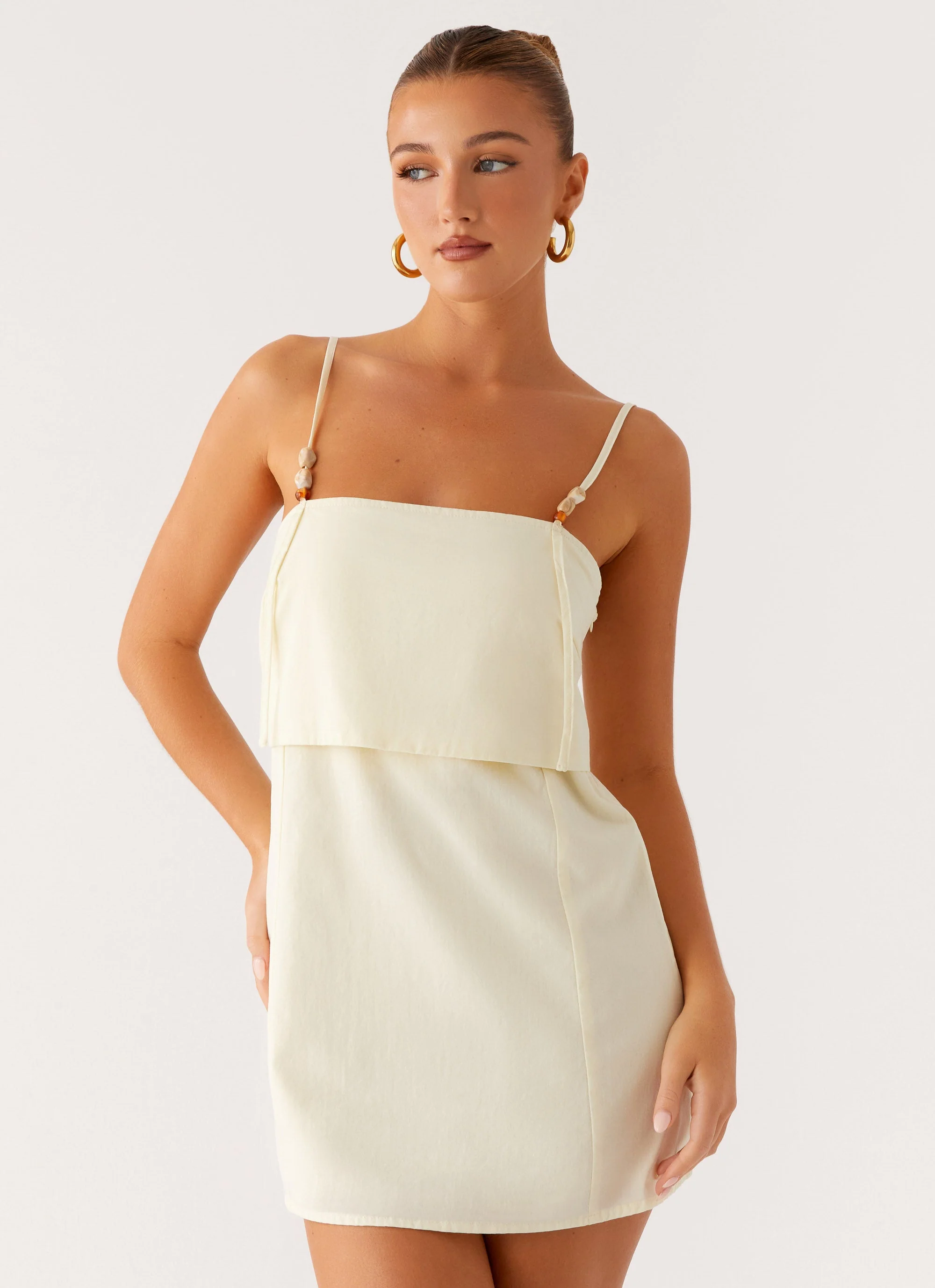 Andres Mini Dress - Butter - Image 4