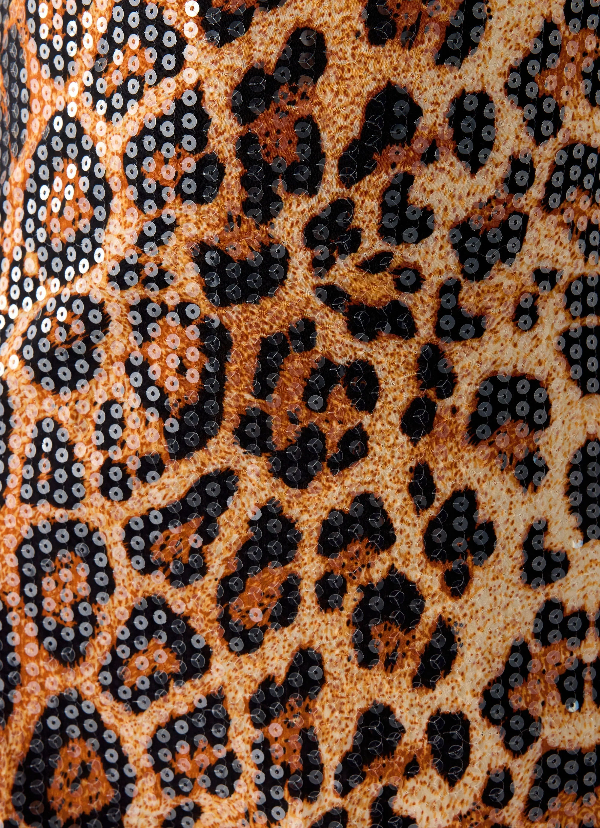 Aneira Sequin Mini Dress - Shimmer Leopard - Image 9