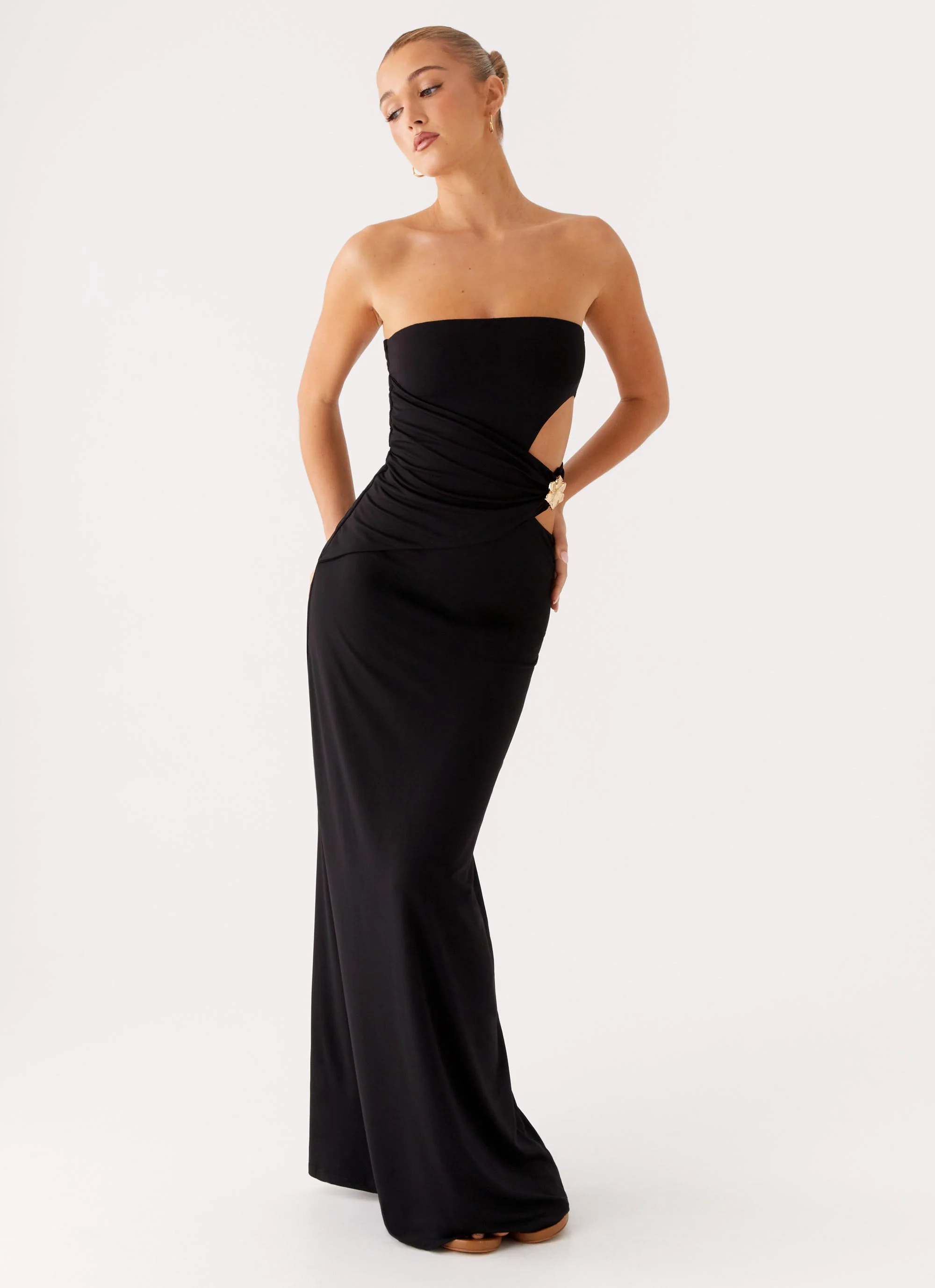 Anetta Maxi Dress - Black - Image 6