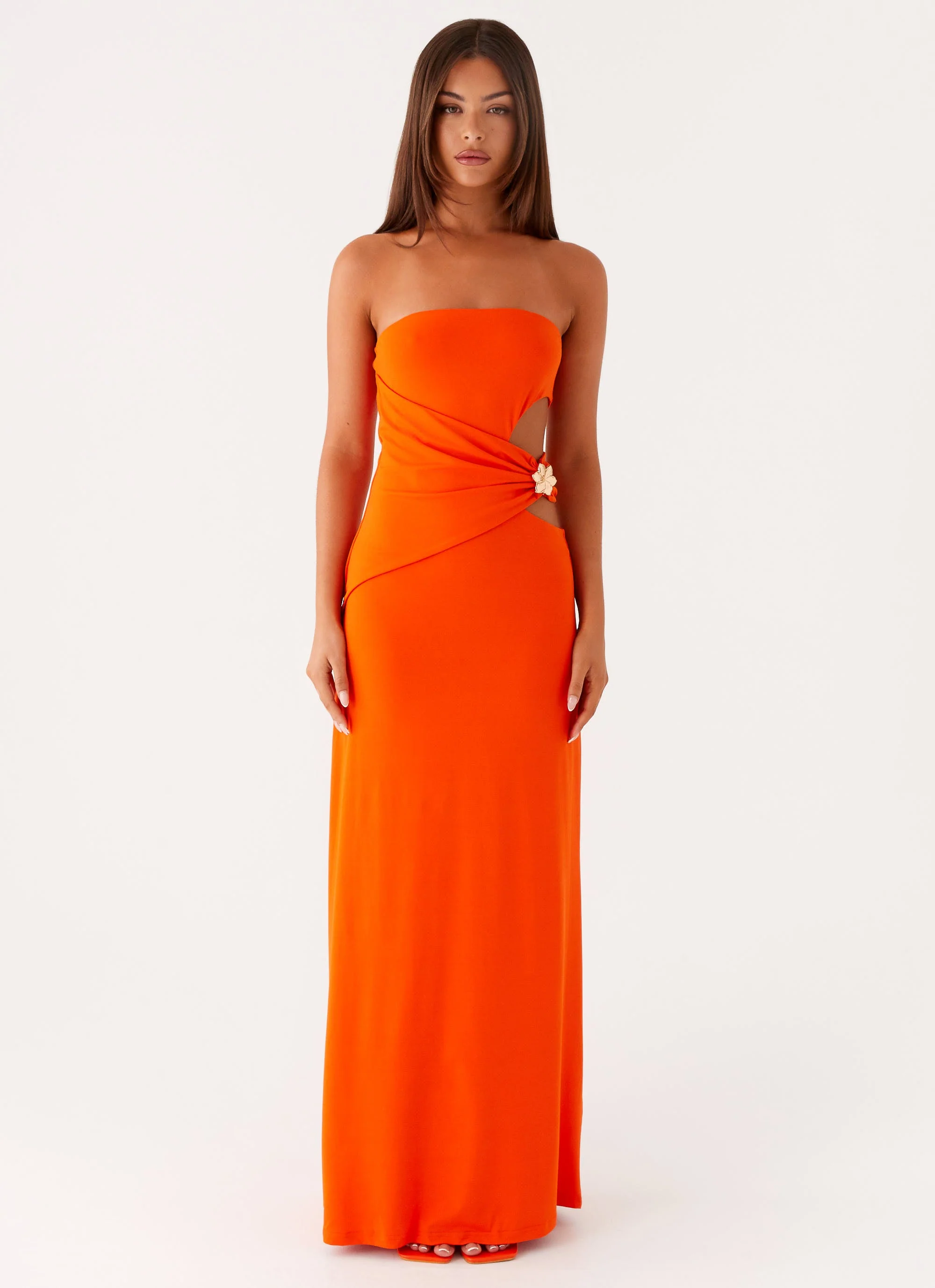 Anetta Maxi Dress - Orange - Image 2