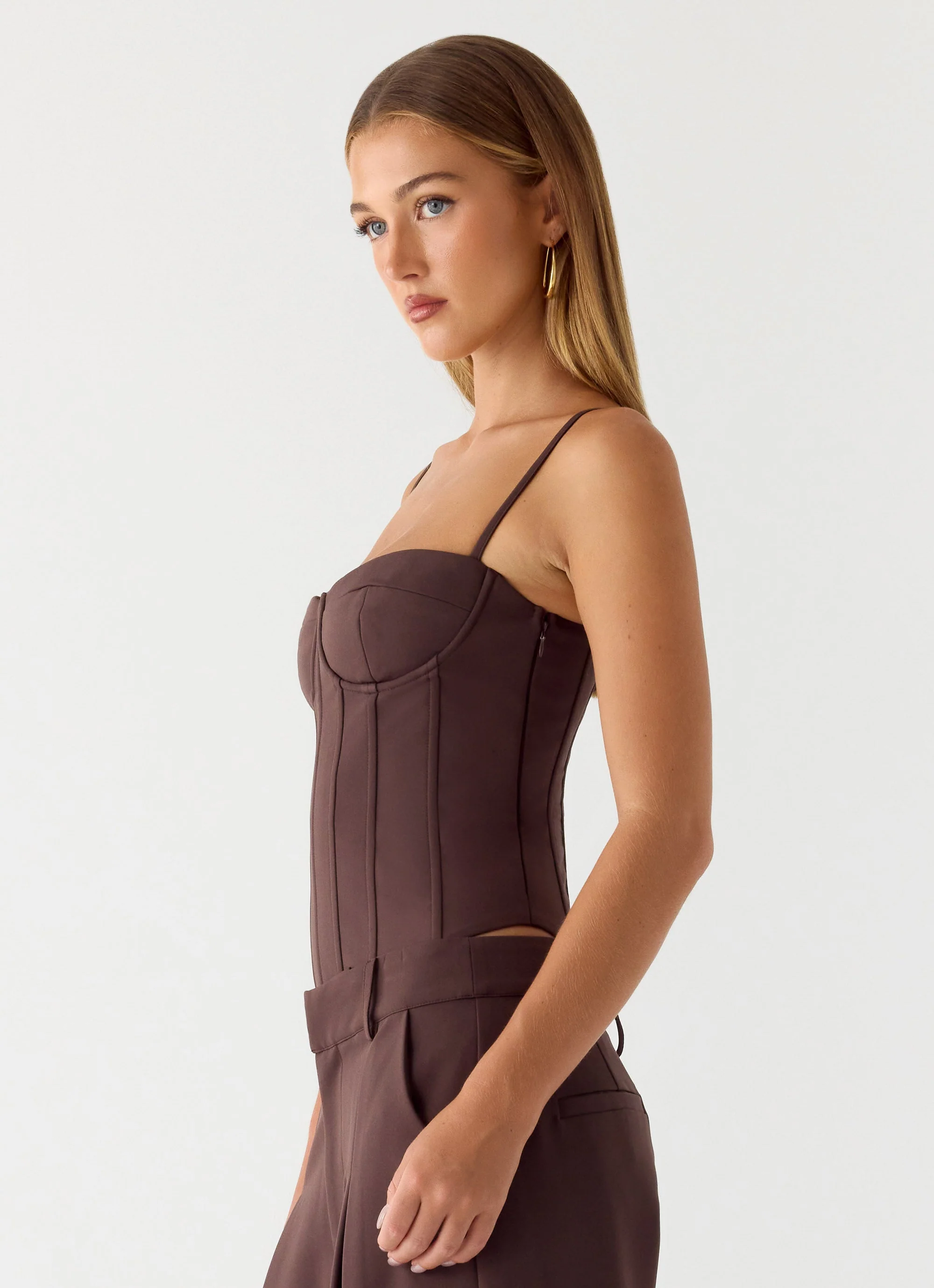 Ania Corset Top - Chocolate - Image 2