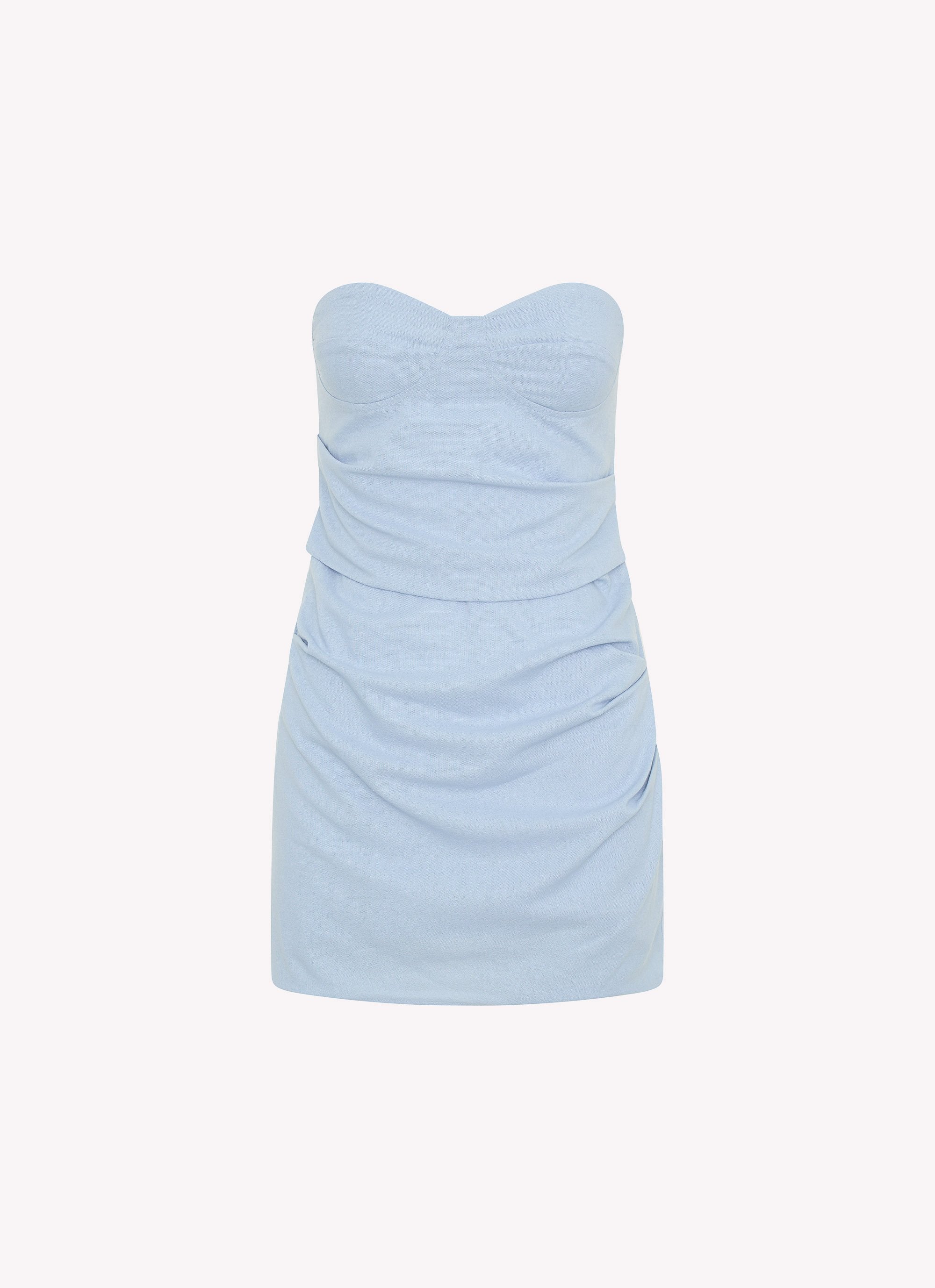 Arlene Bustier Mini Dress - Blue - Image 7