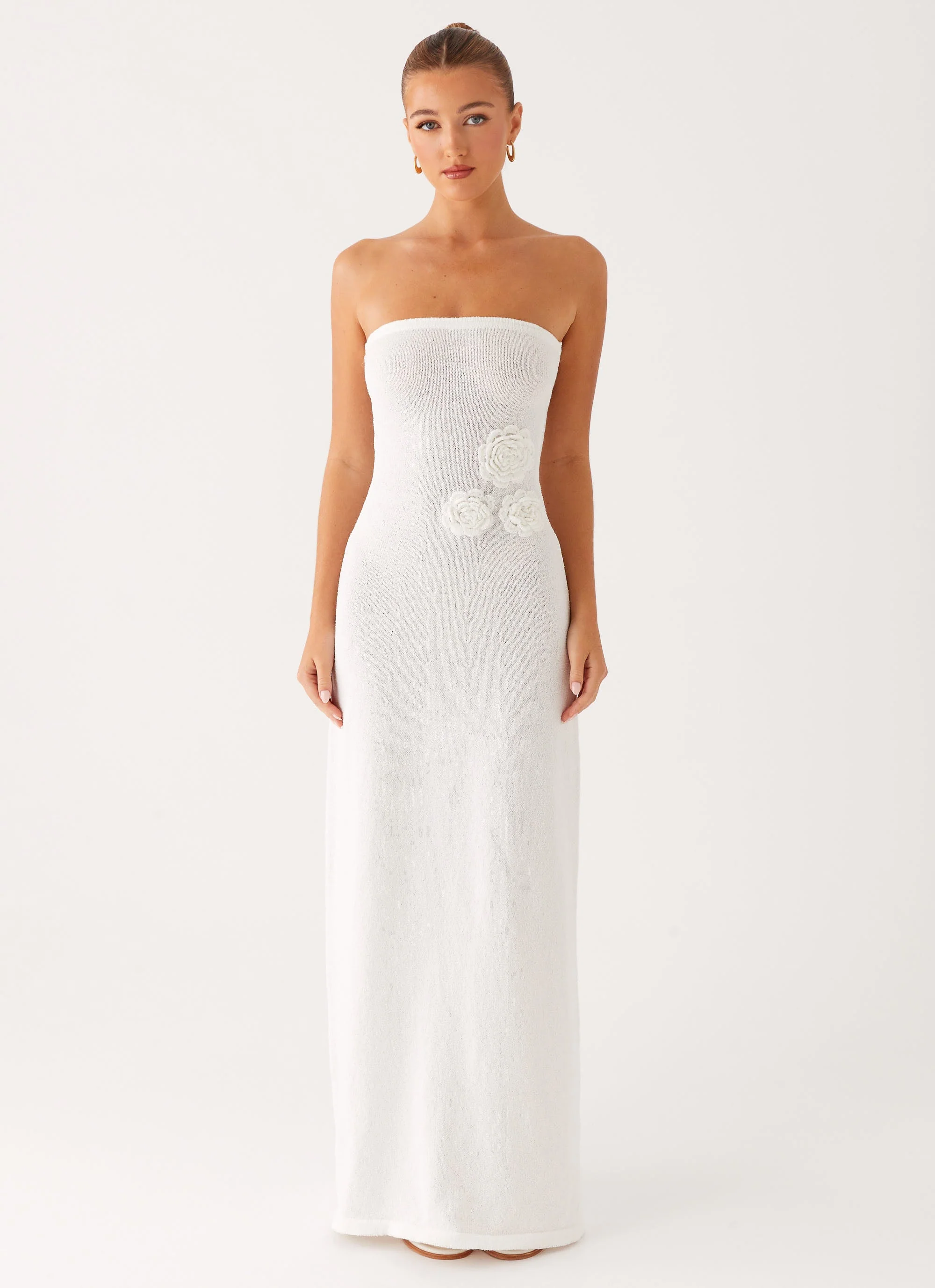 Arli Strapless Maxi Dress - Ivory - Image 2