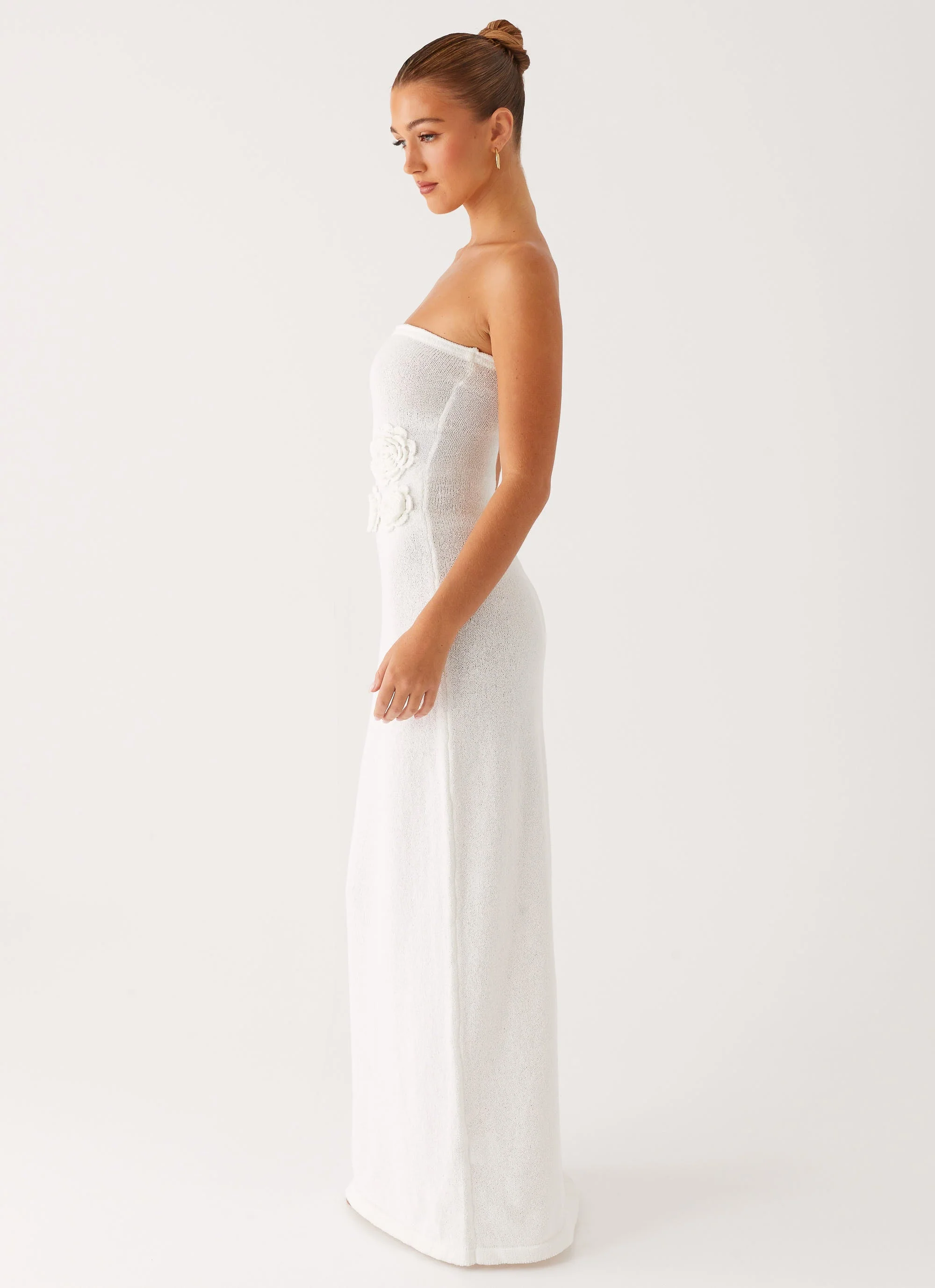 Arli Strapless Maxi Dress - Ivory - Image 4