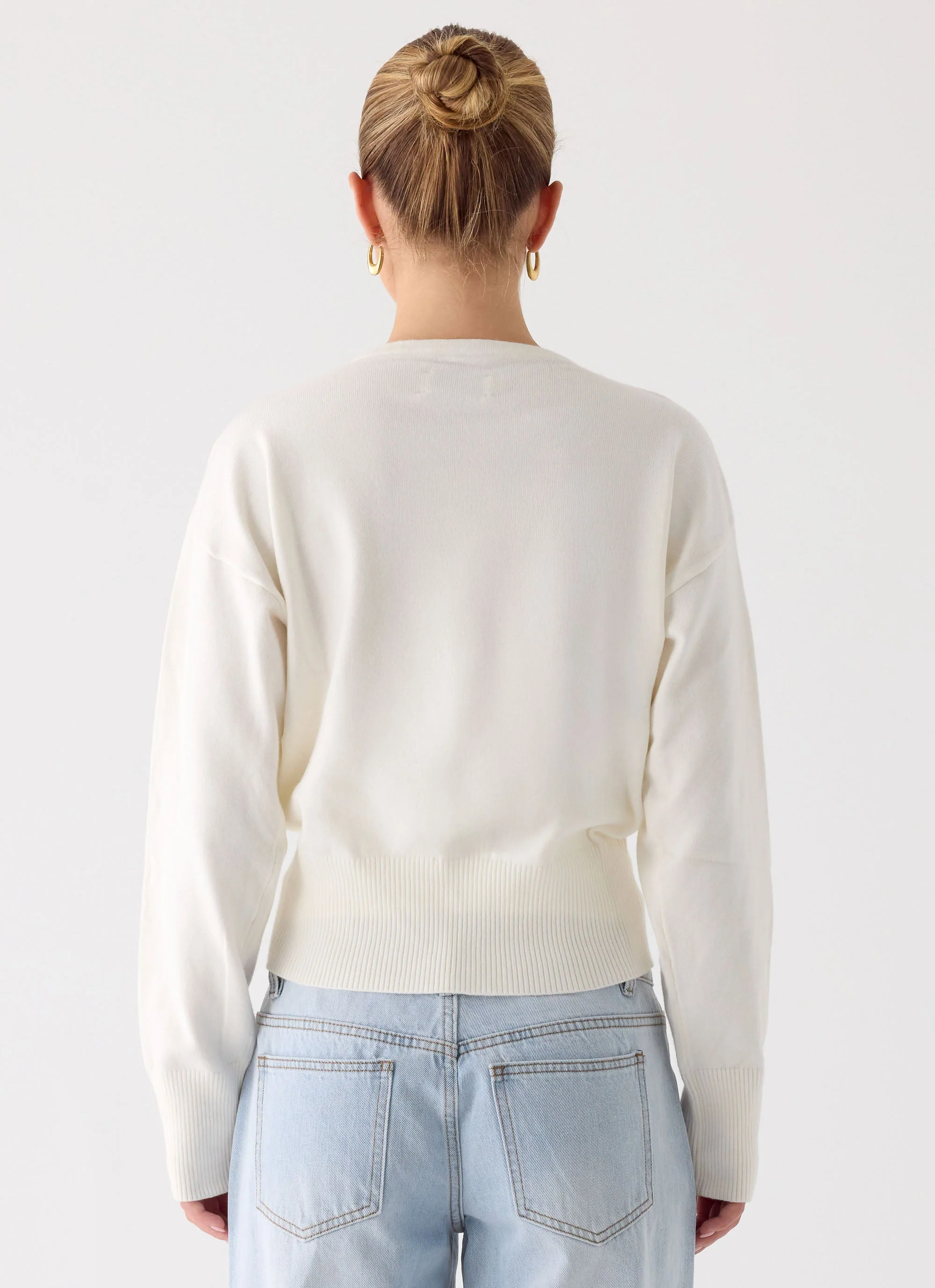 Arthur Knit Cardigan - Ivory - Image 4