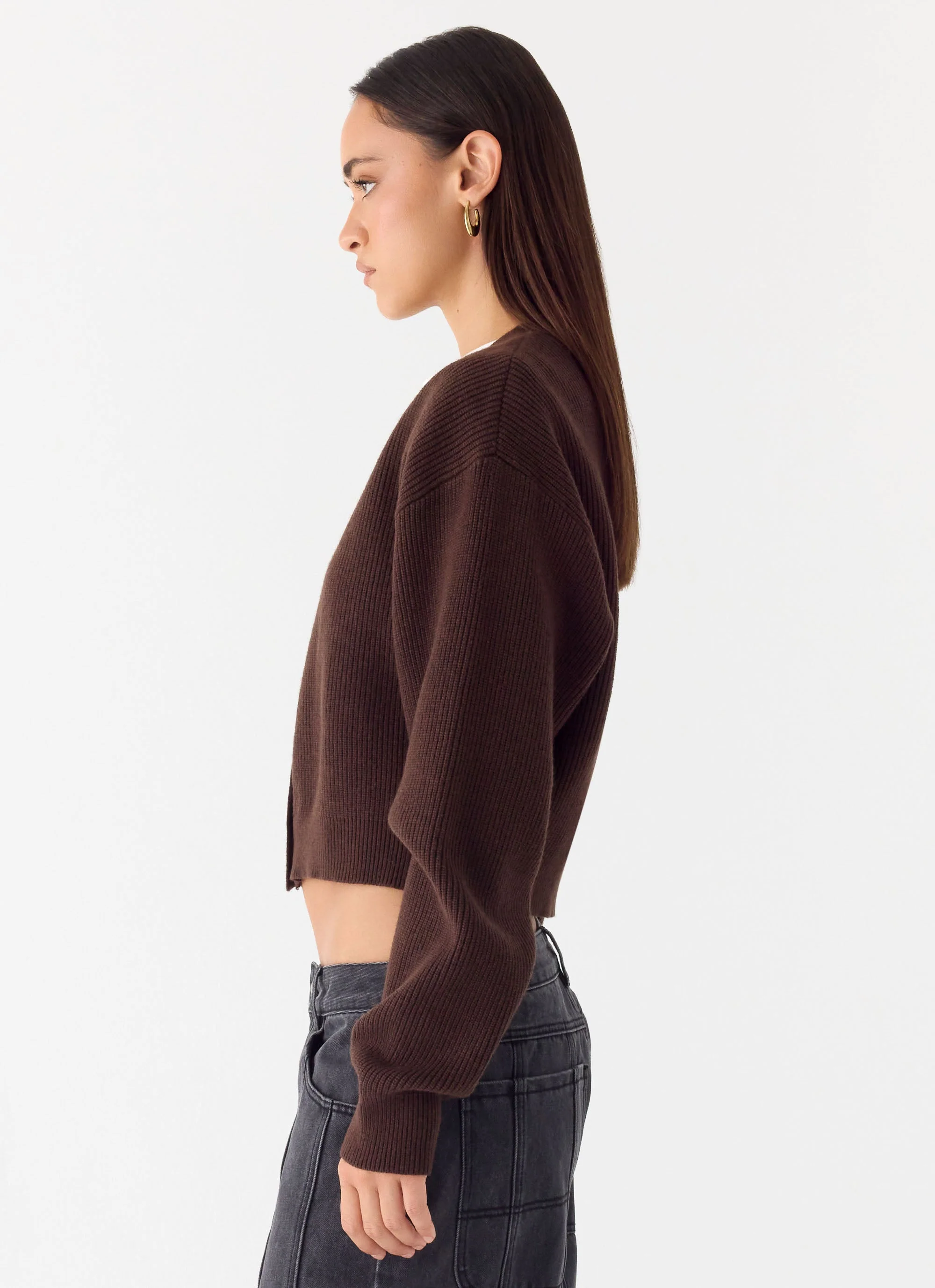 Ashby Knit Sweater - Chocolate - Image 3