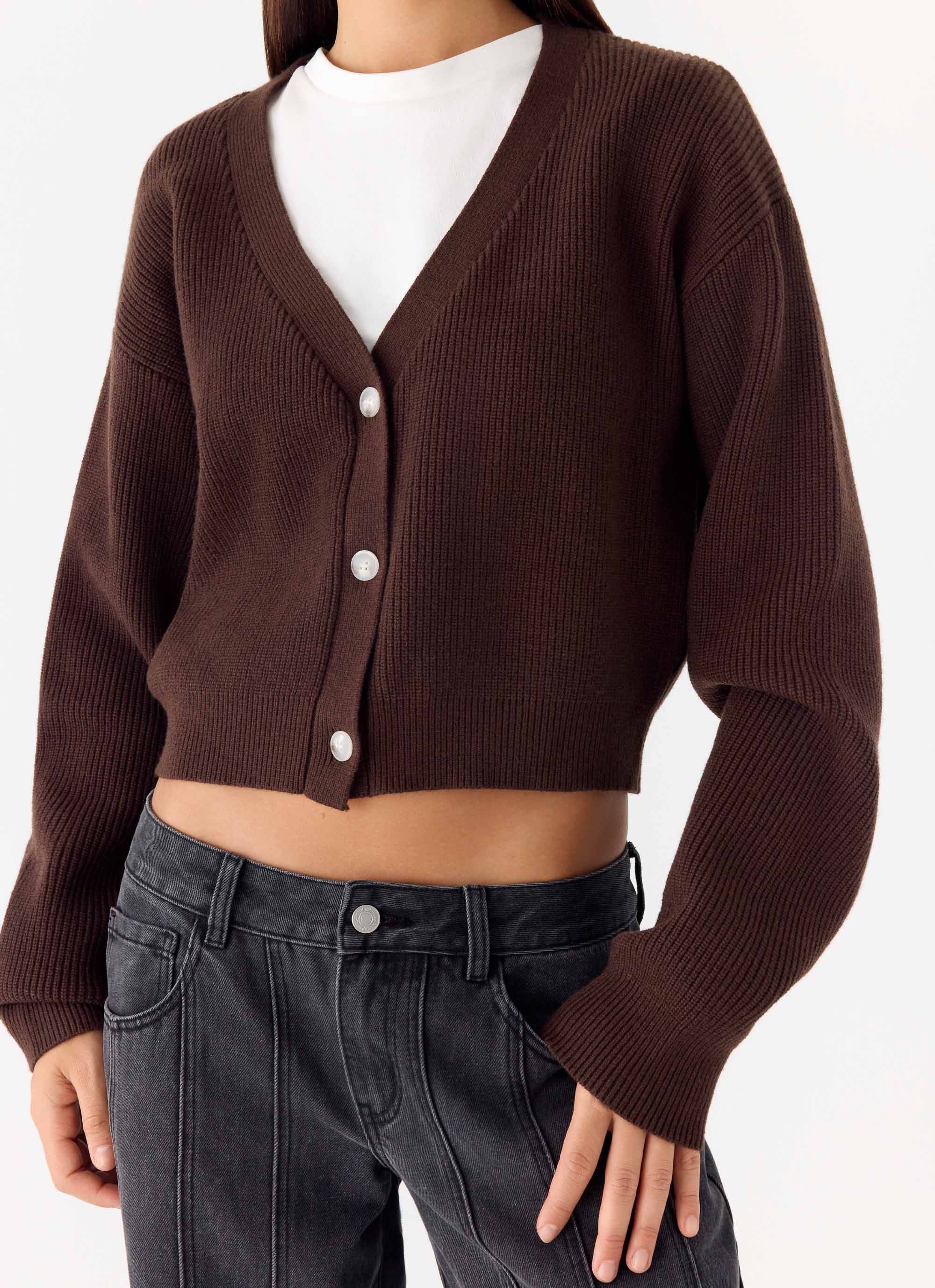 Ashby Knit Sweater - Chocolate - Image 5