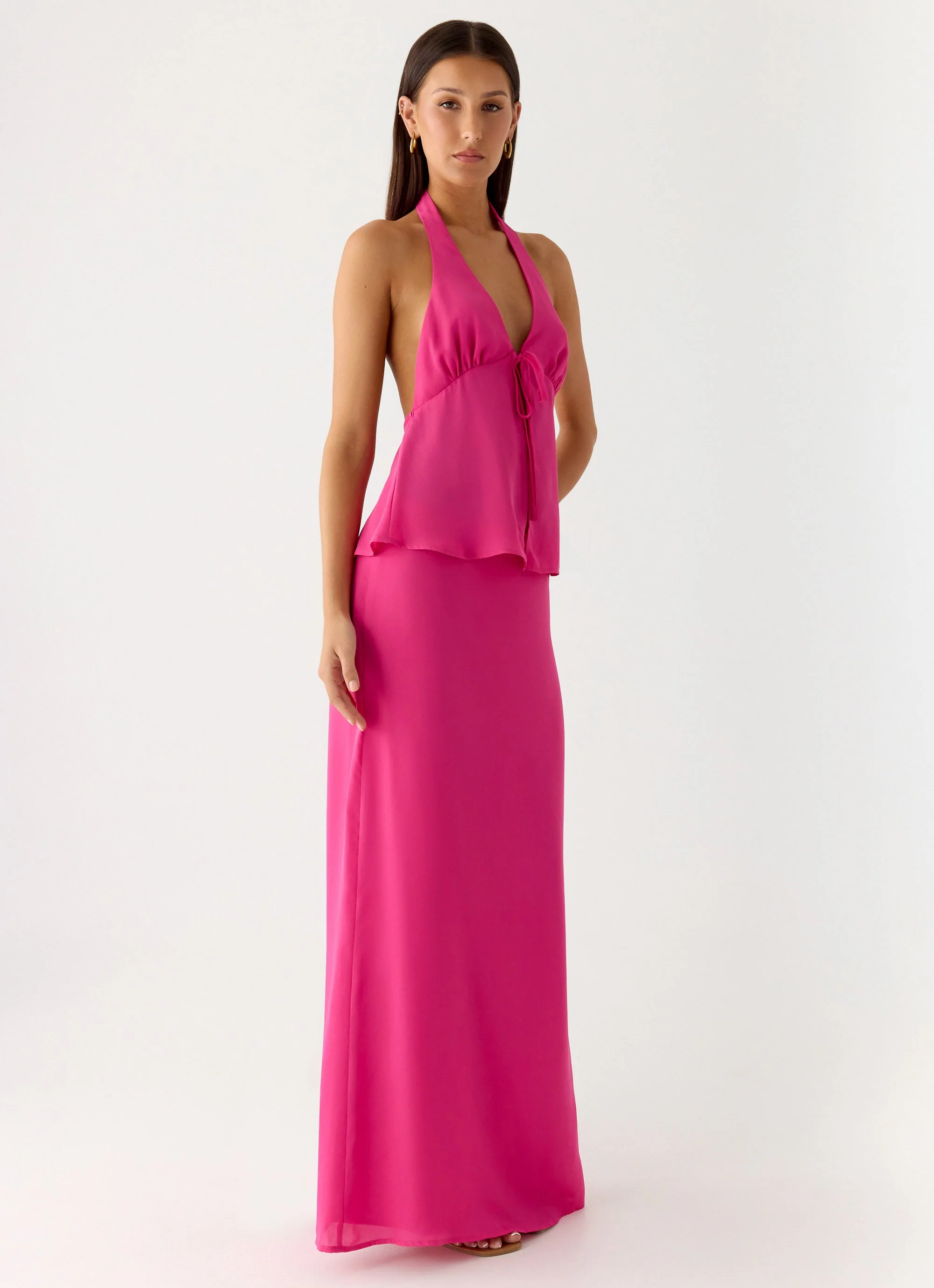 Ashlea Maxi Skirt - Fuchsia - Image 6