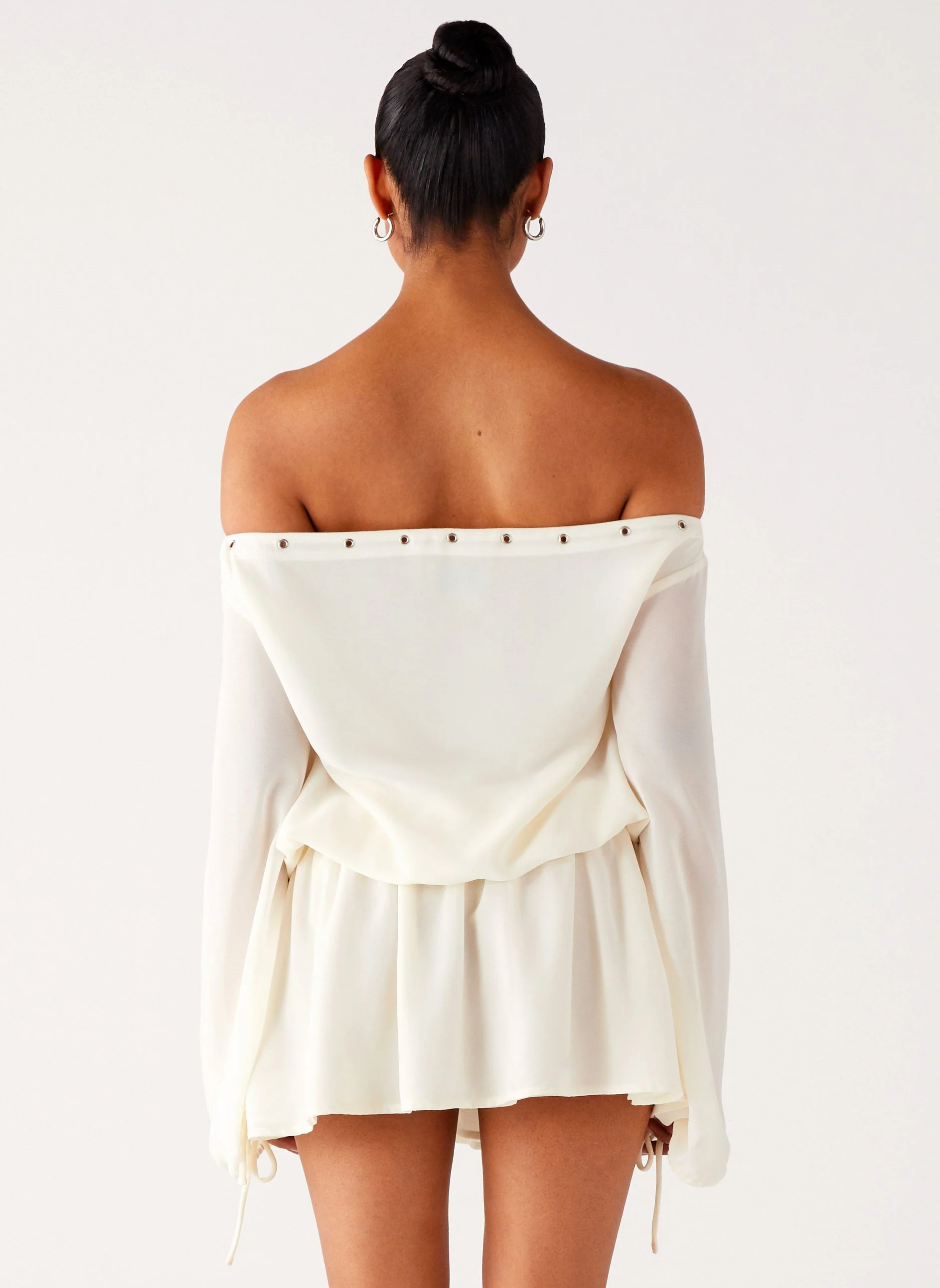 Astaria Mini Dress - Ivory - Image 4