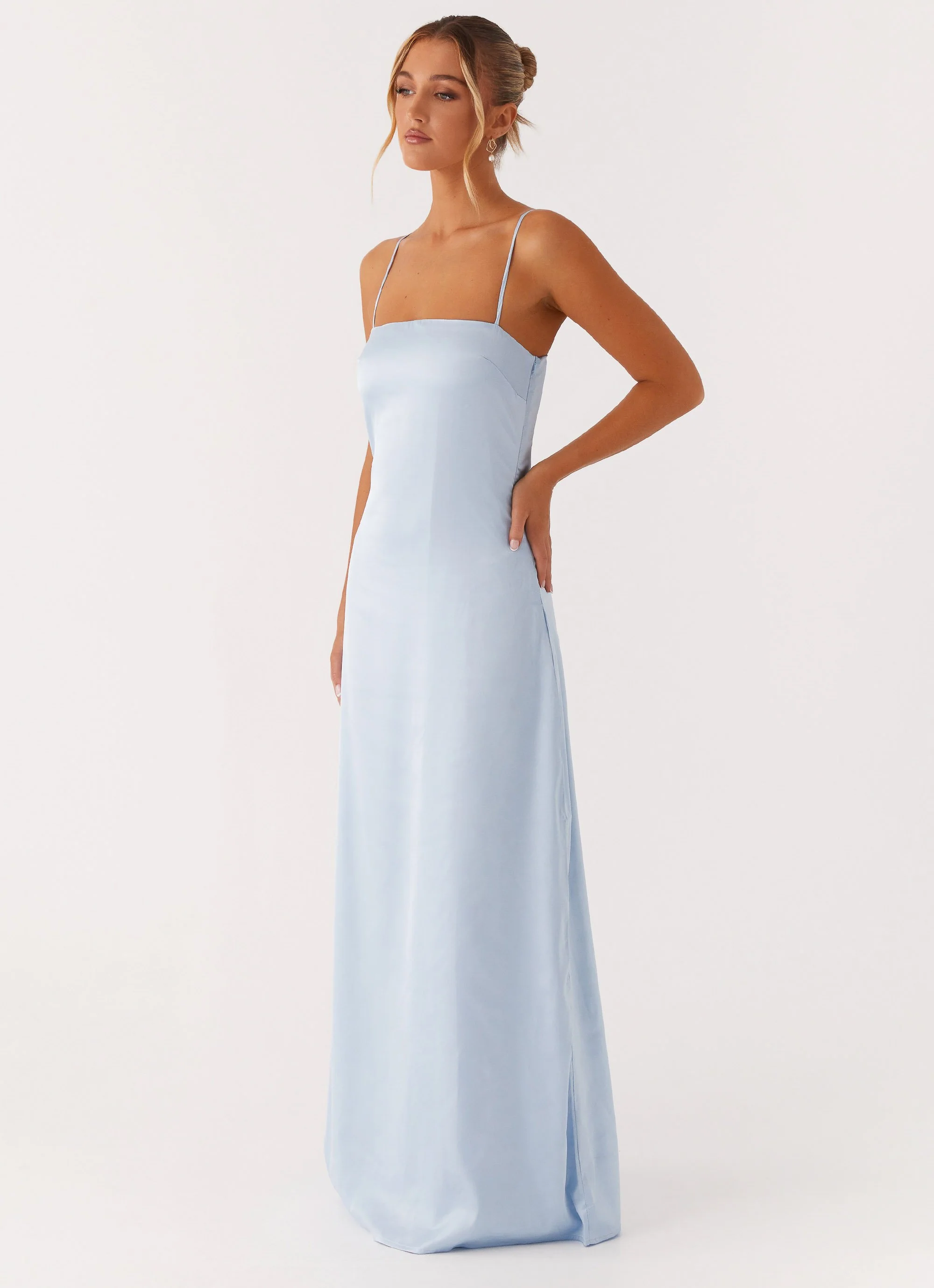 Aster Bloom Maxi Dress - Blue - Image 3