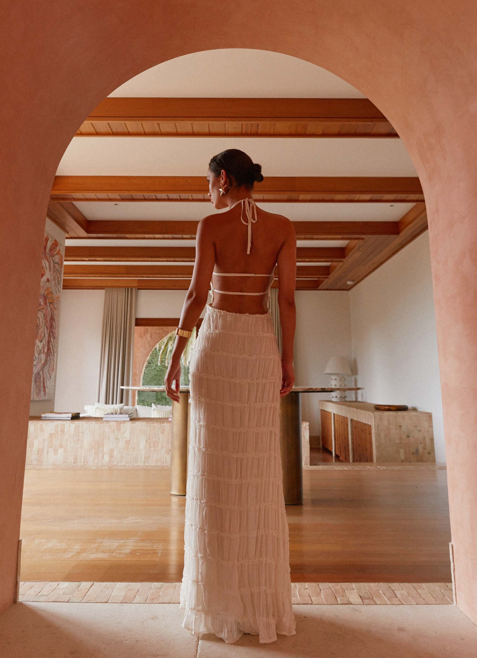 Aullie Maxi Dress - Ivory - Image 2