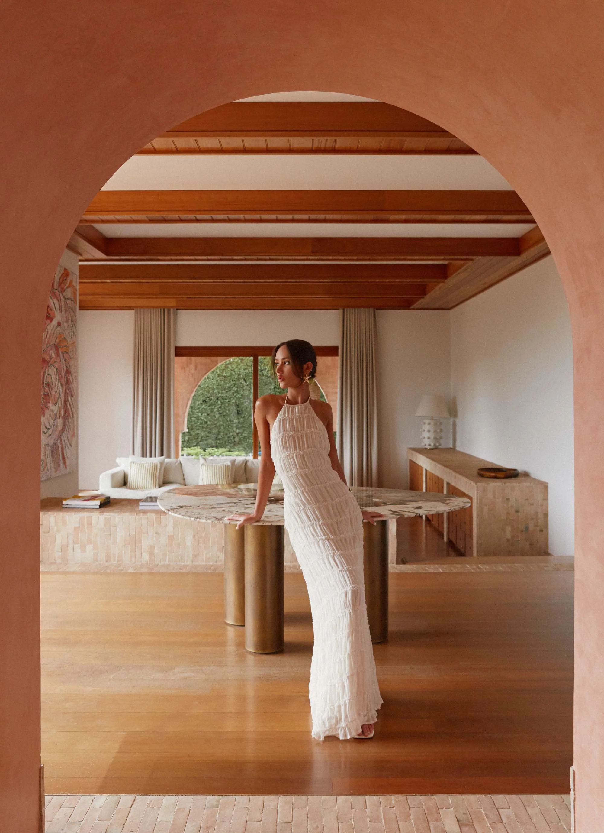 Aullie Maxi Dress - Ivory - Image 8