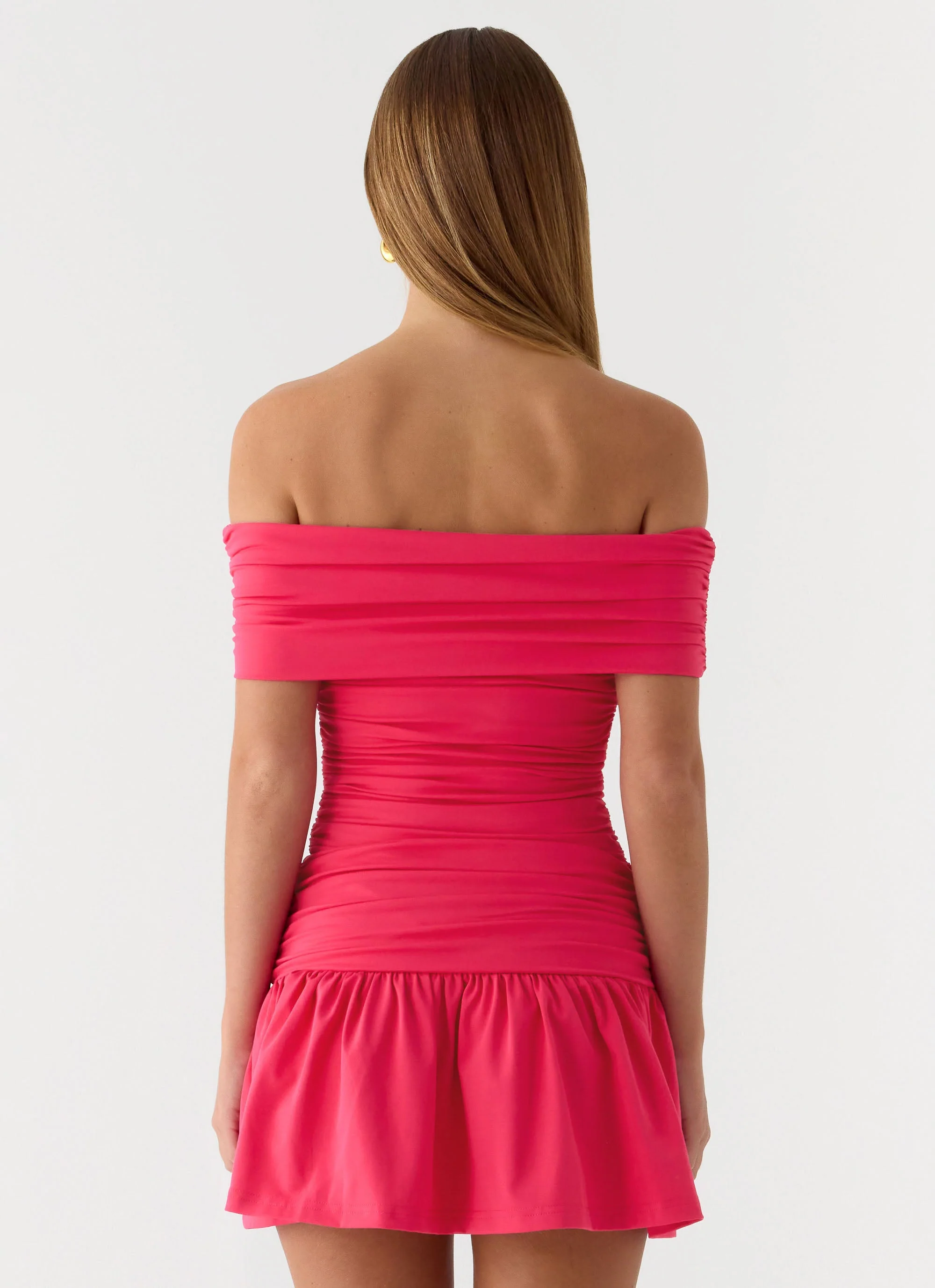 Aurenis Mini Dress - Fuchsia - Image 4