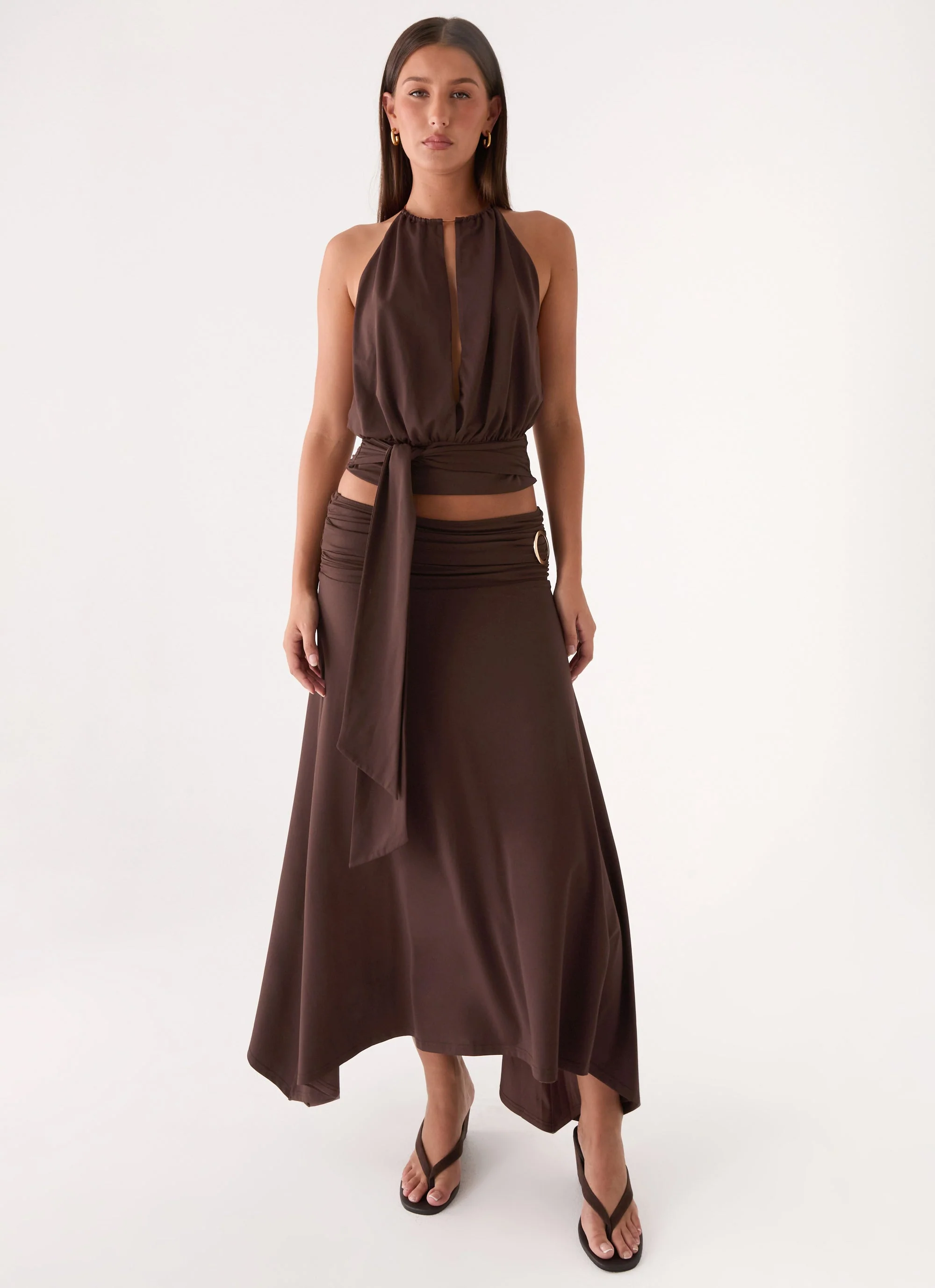 Automatic Midi Skirt - Rose Taupe - Image 5