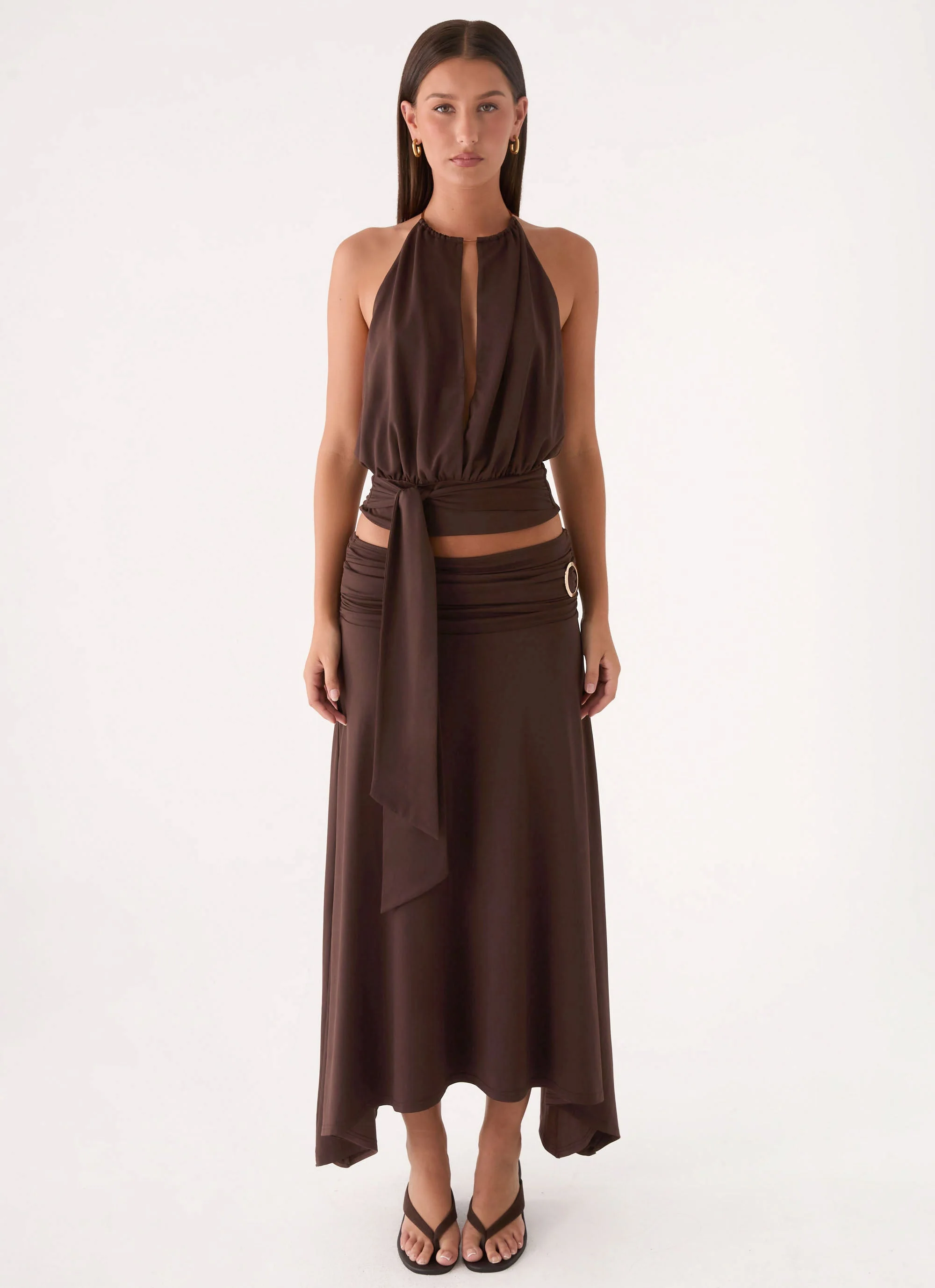 Automatic Midi Skirt - Rose Taupe - Image 7