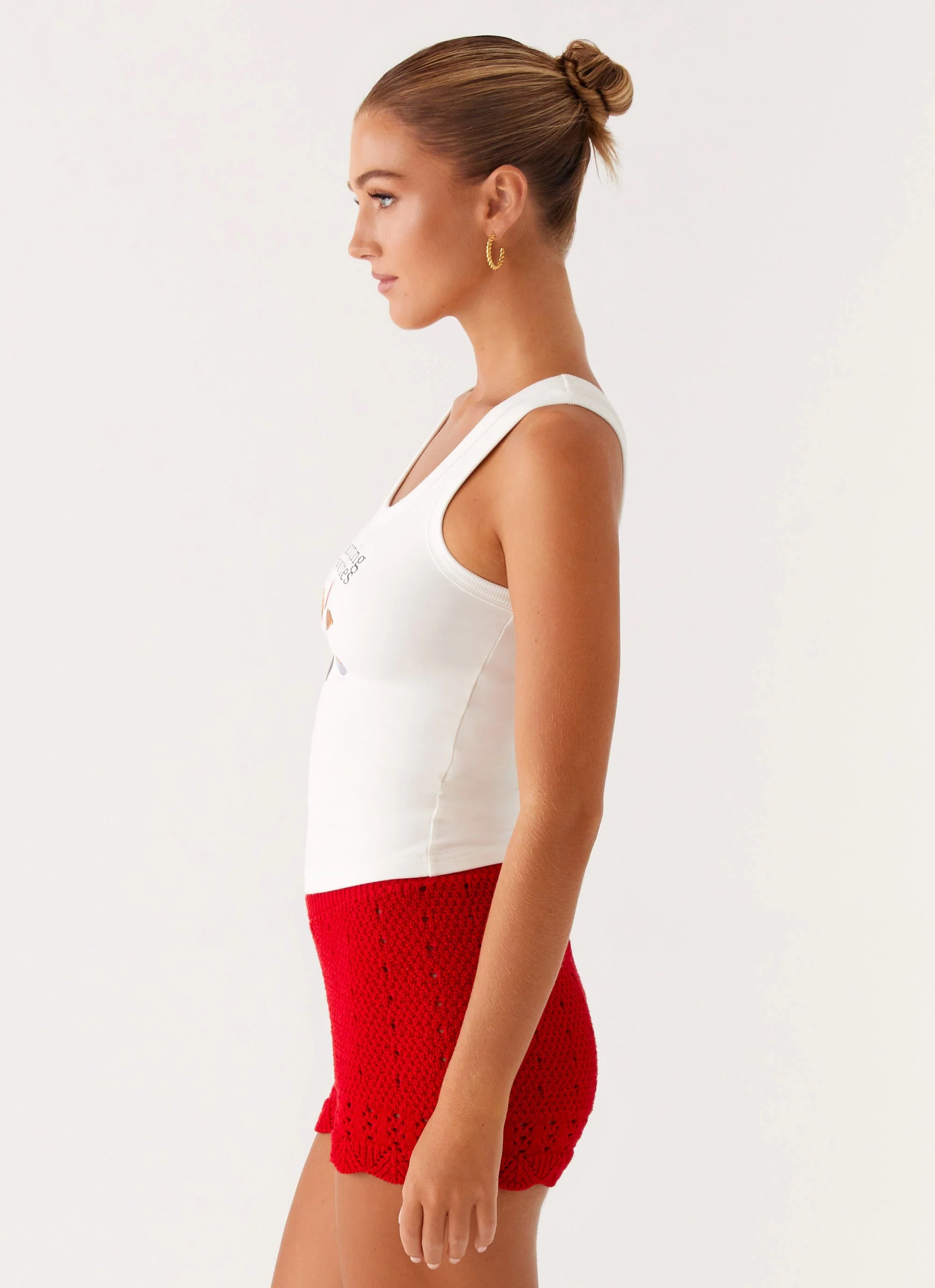 Avalita Tank Top - Ivory - Image 3