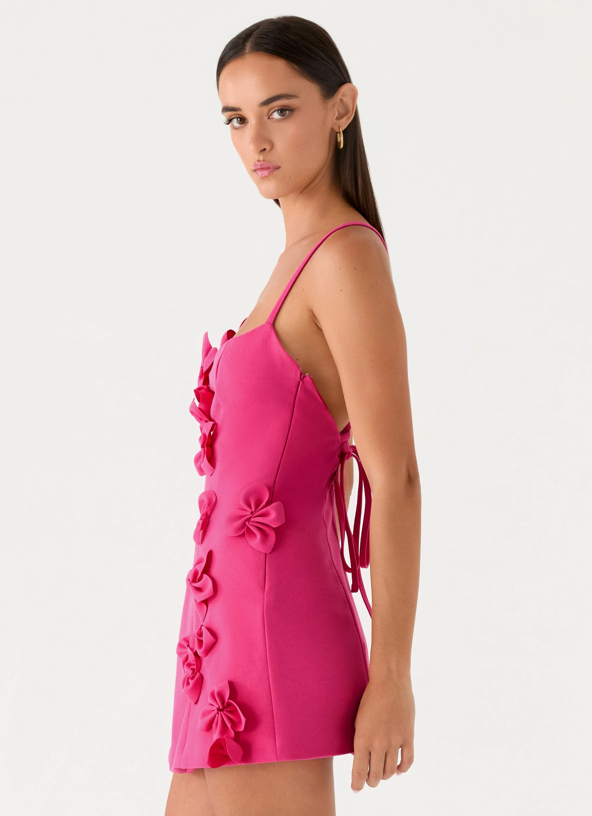 Avenya Mini Dress - Fuchsia - Image 5