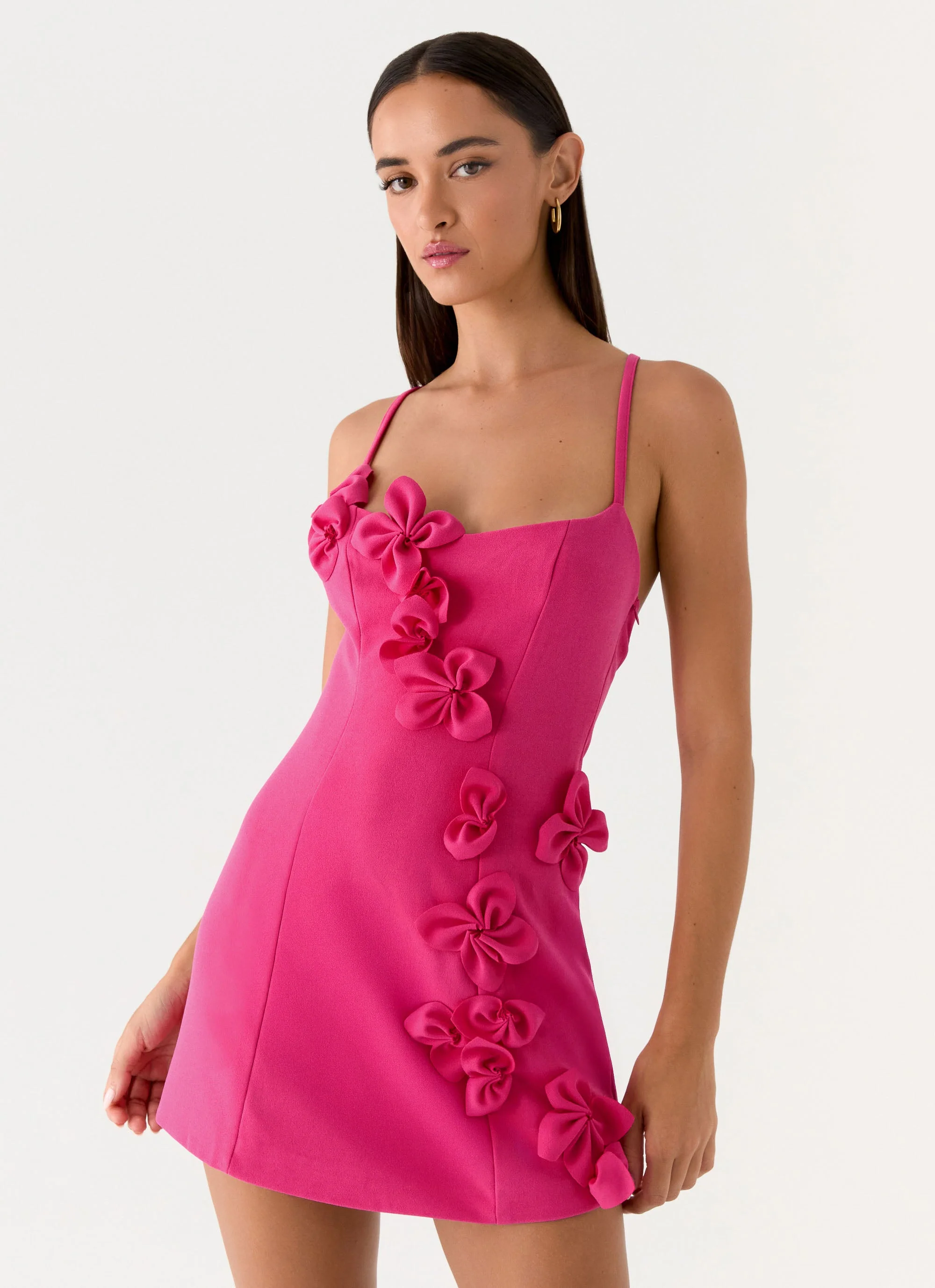 Avenya Mini Dress - Fuchsia - Image 7