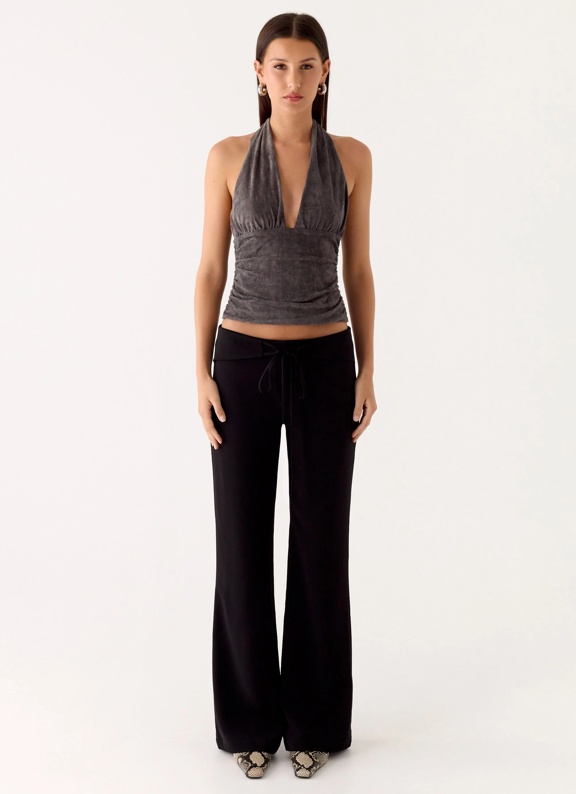 Aylssa Halter Top - Ash - Image 2