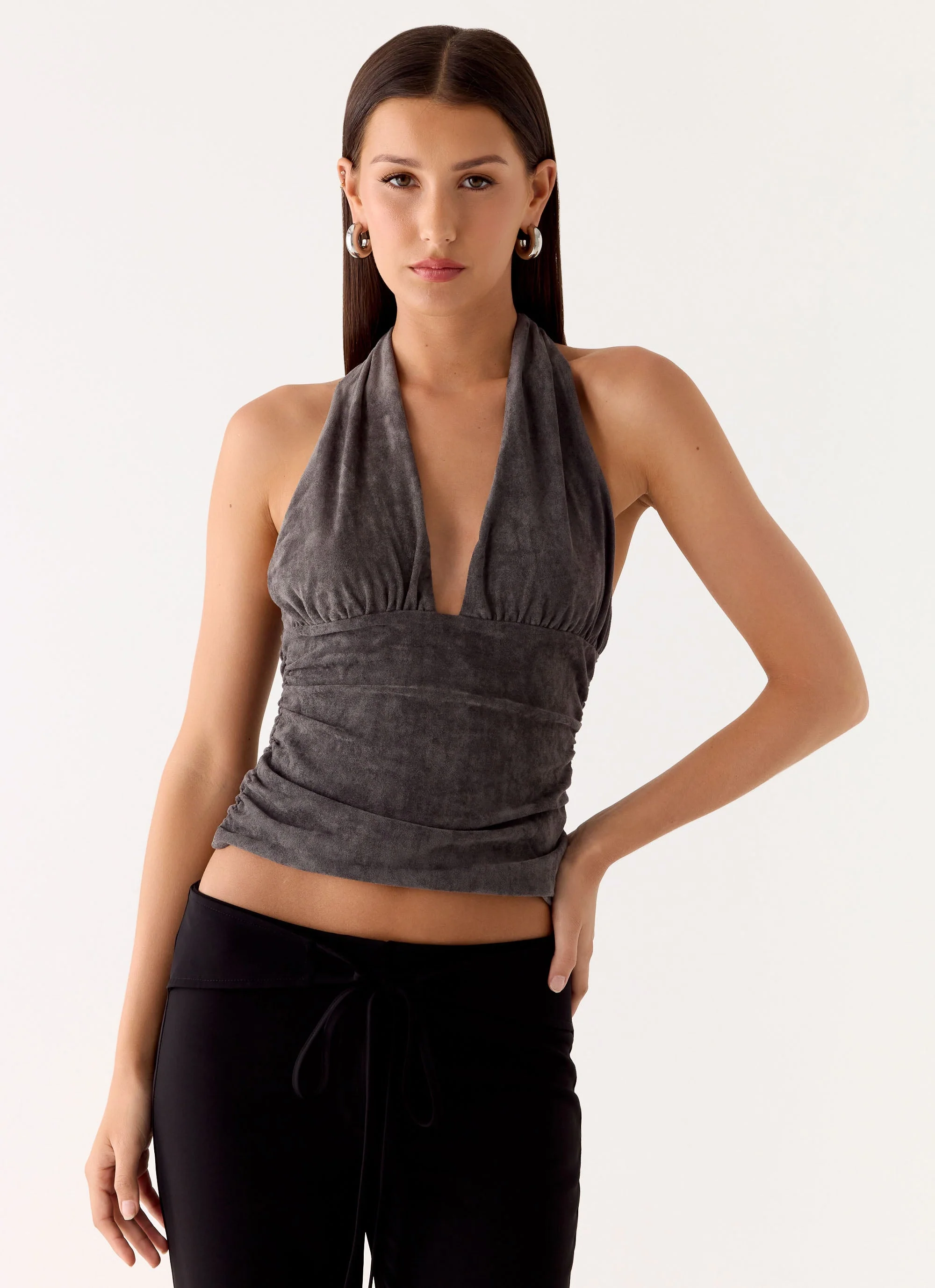 Aylssa Halter Top - Ash - Image 5