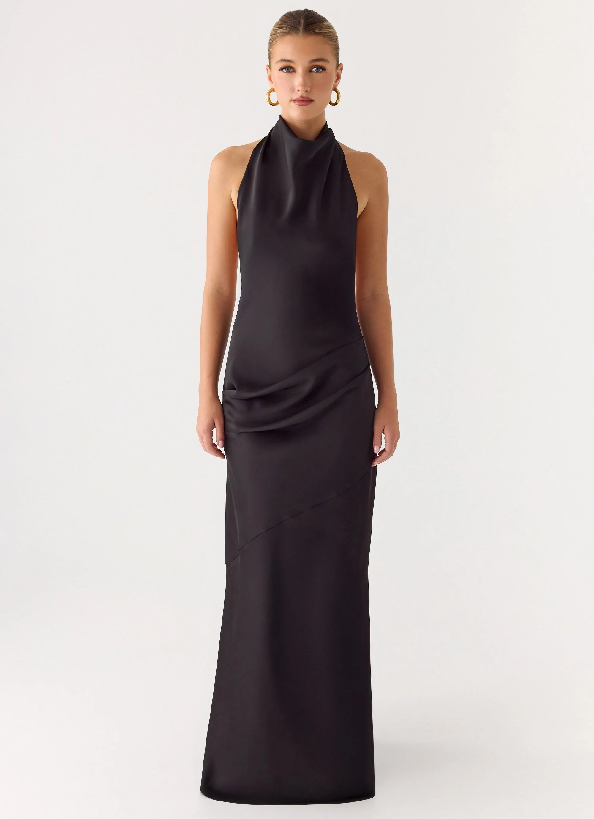 Back To Life Halter Maxi Dress - Black - Image 2
