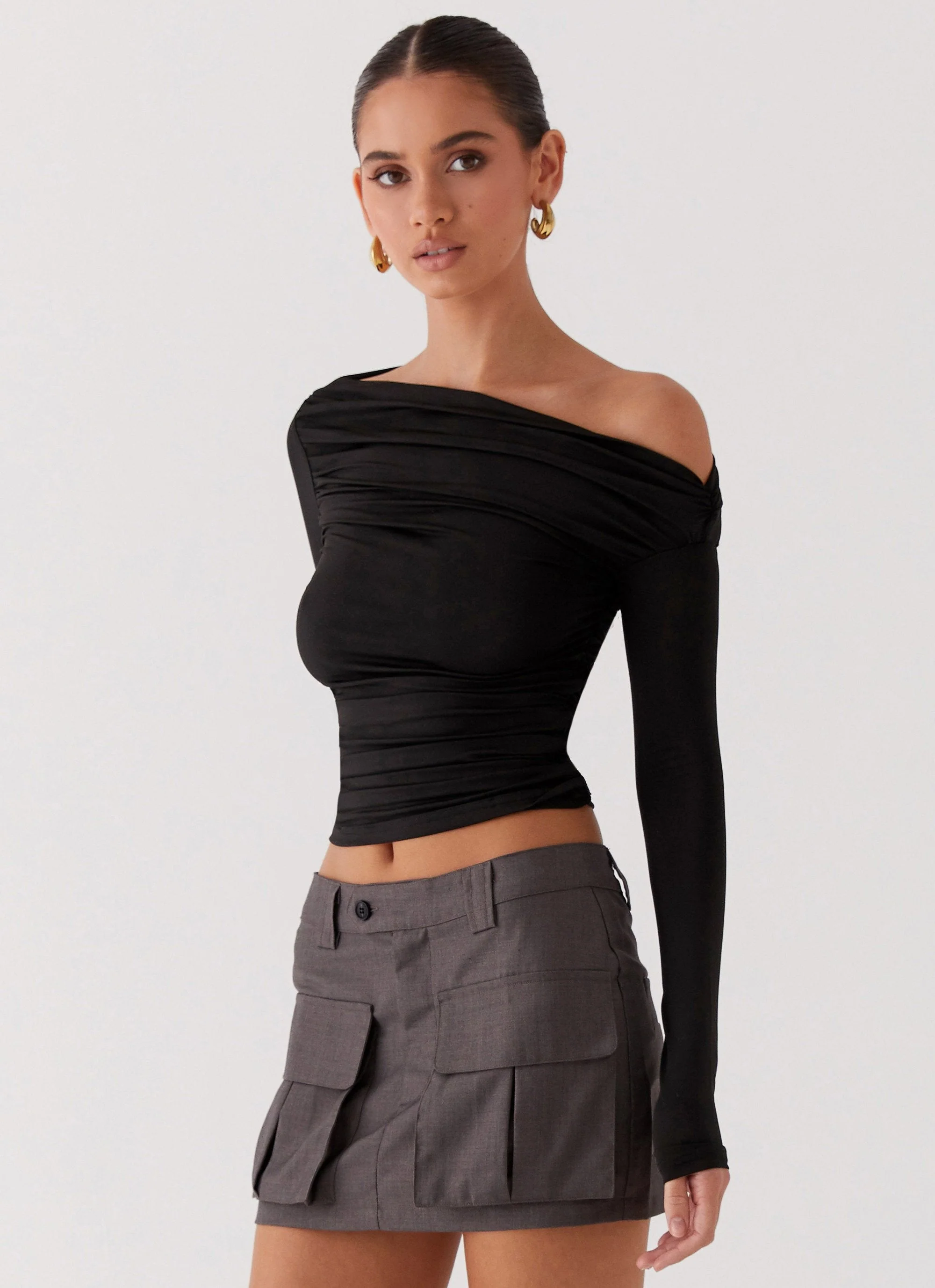 Bad Blood Cargo Mini Skirt - Army - Image 3