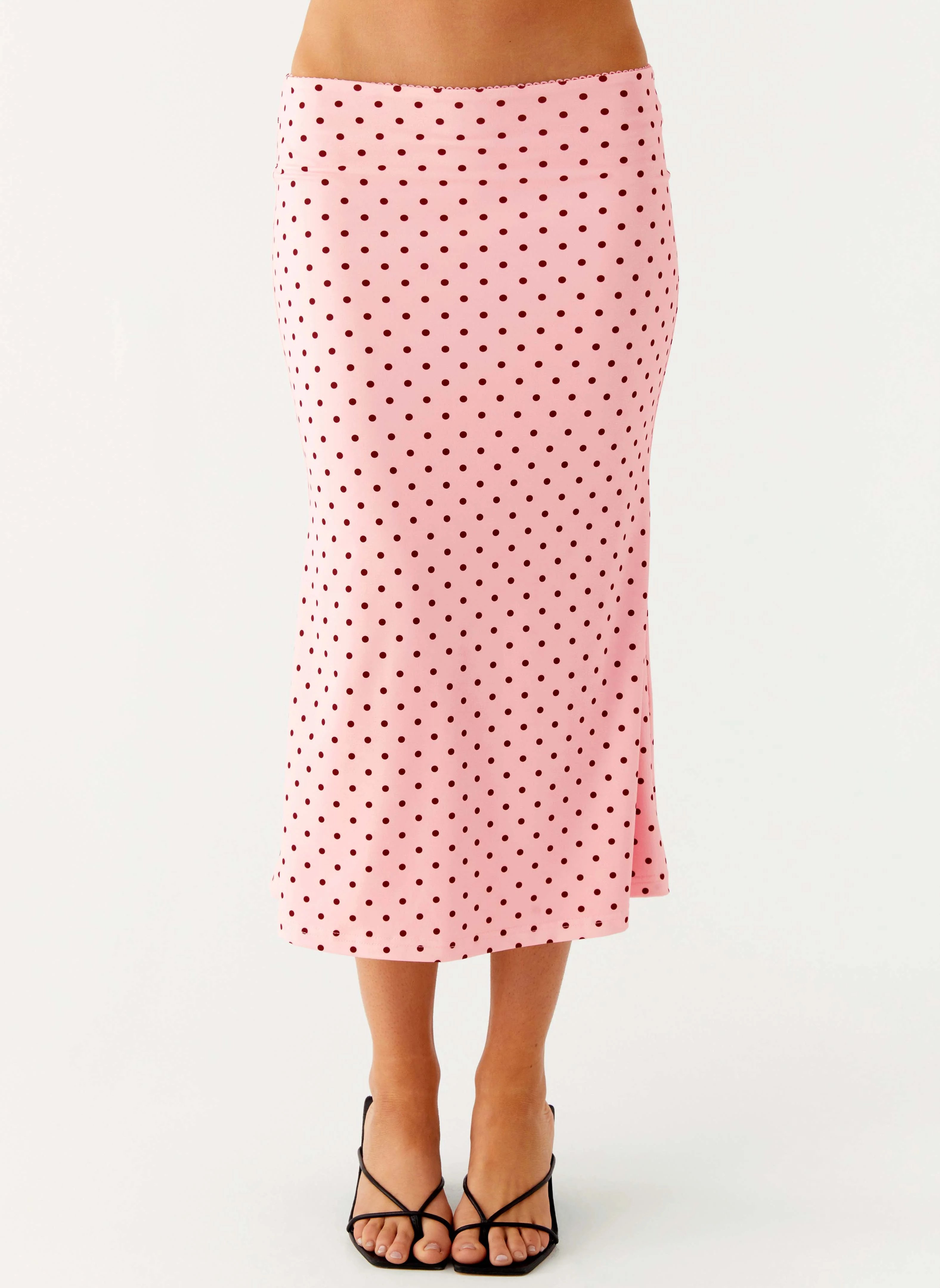 Bahama Low Rise Midi Skirt - Strawberry Dot - Image 5